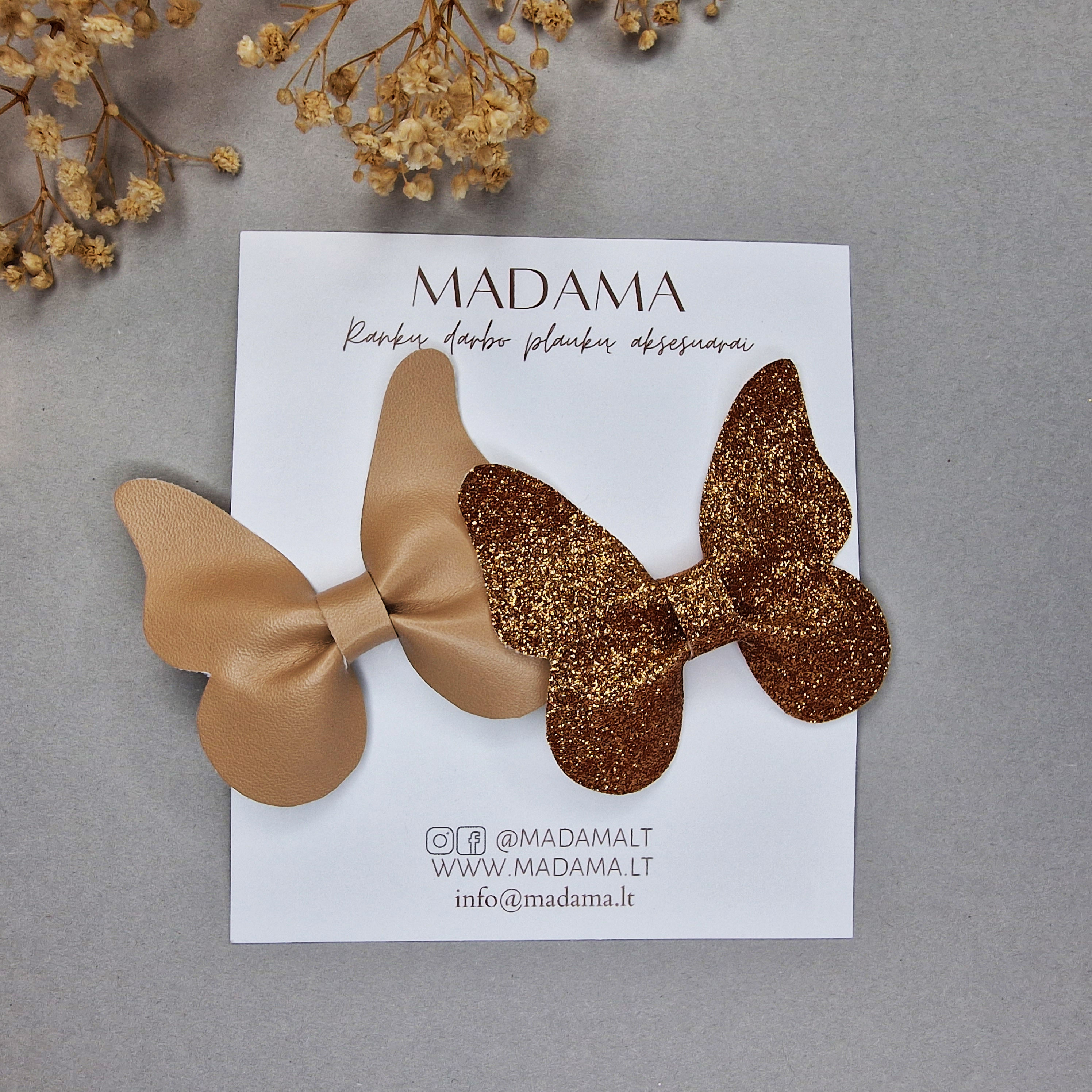 Plaukų Segtukai Drugeliai #219