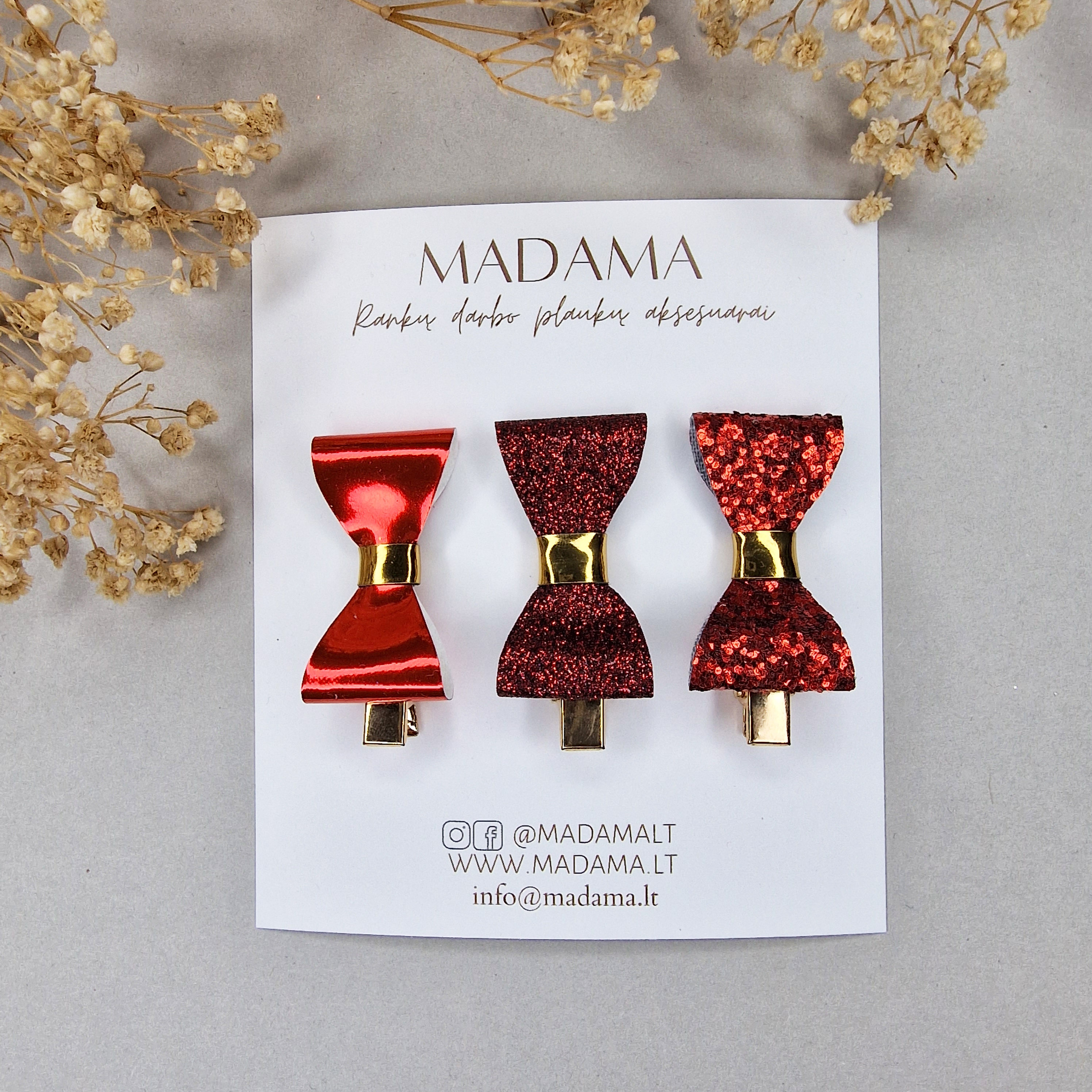 Plaukų Segtukai Kaspinėliai #409