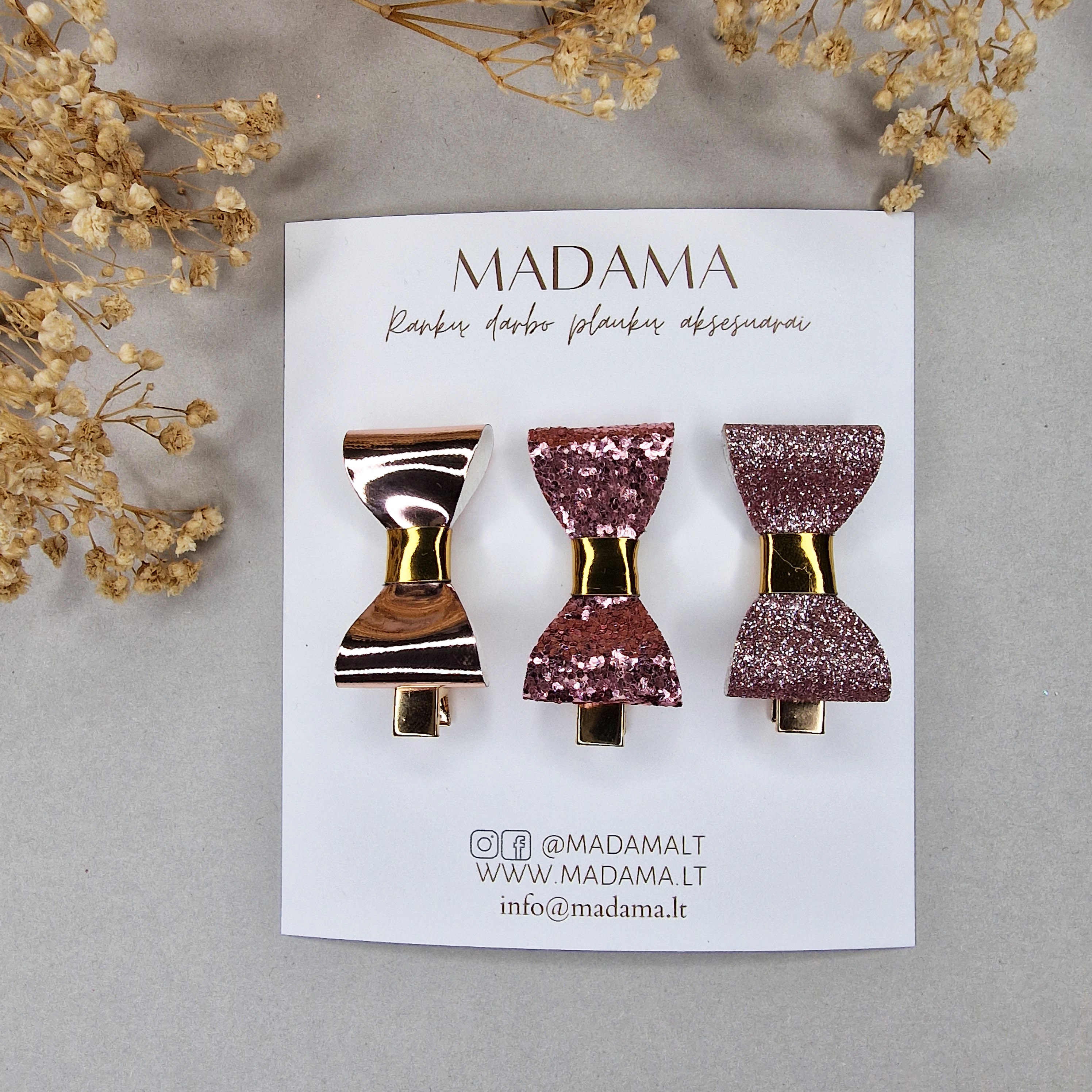 Plaukų Segtukai Kaspinėliai #416