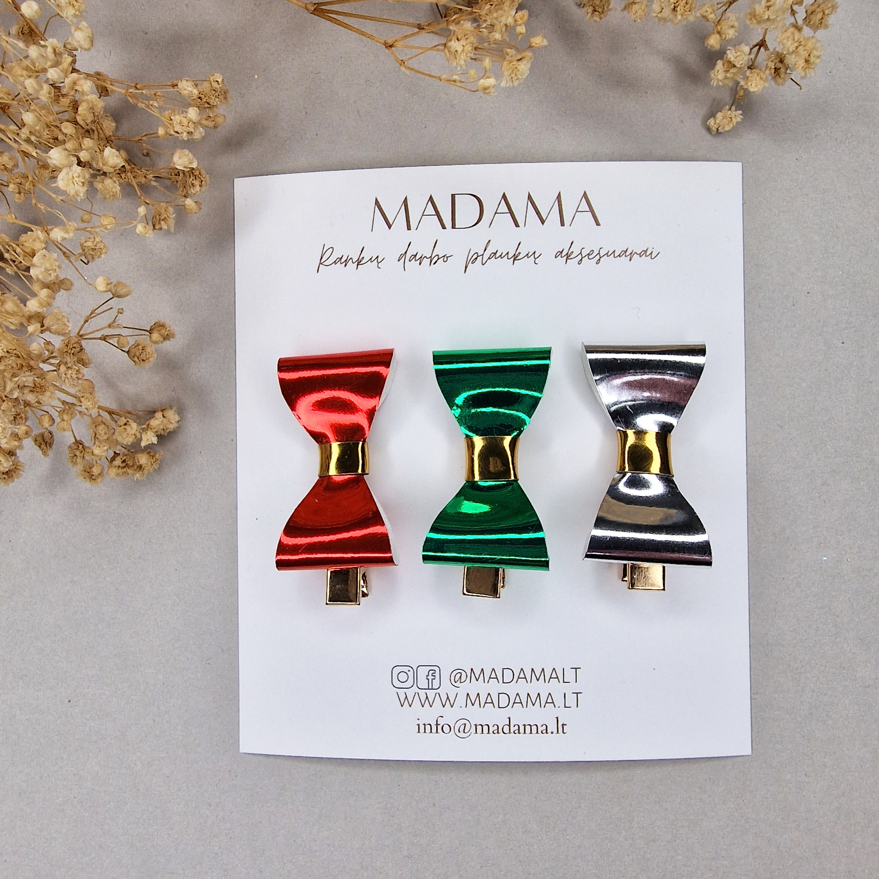 Plaukų Segtukai Kaspinėliai #420