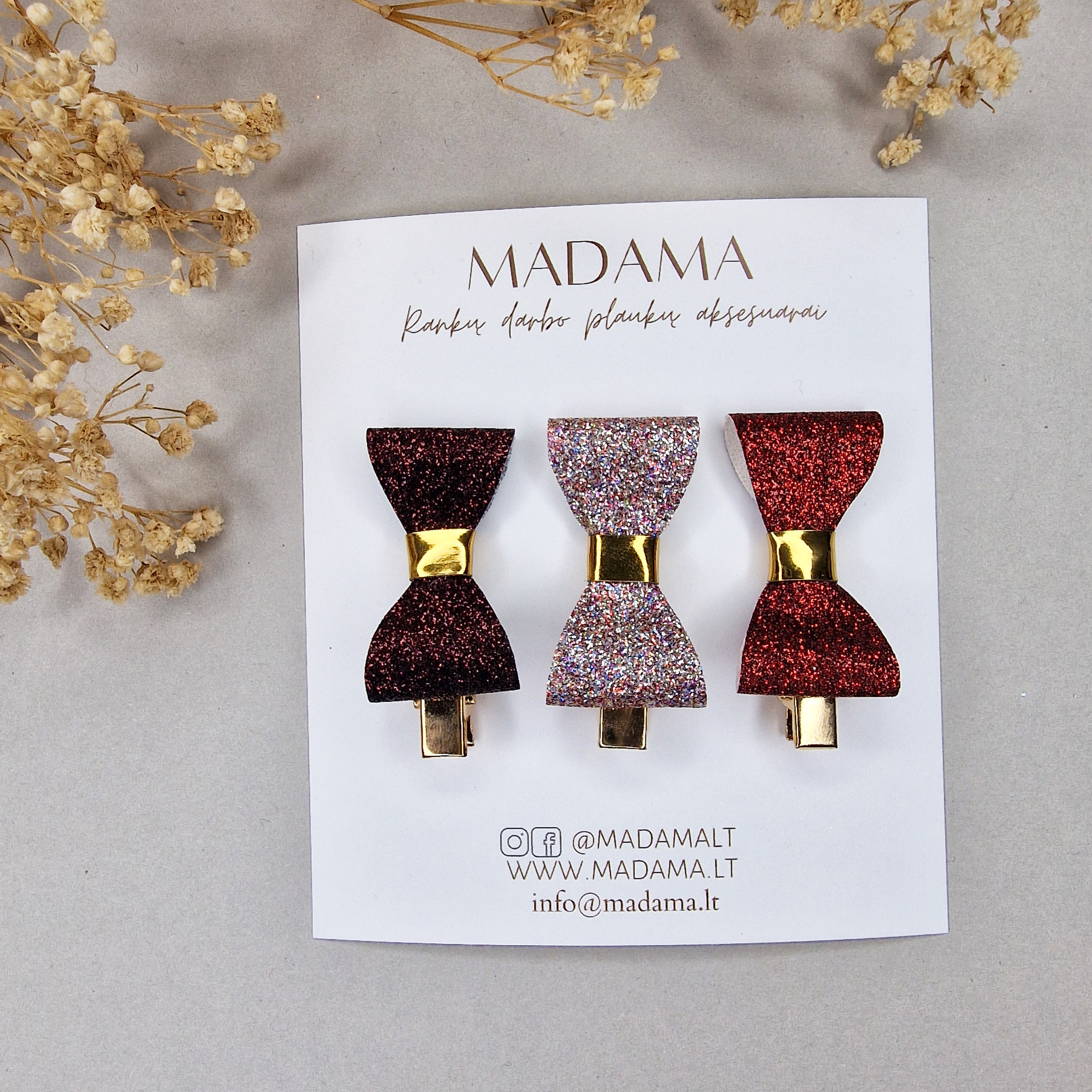 Plaukų Segtukai Kaspinėliai #421