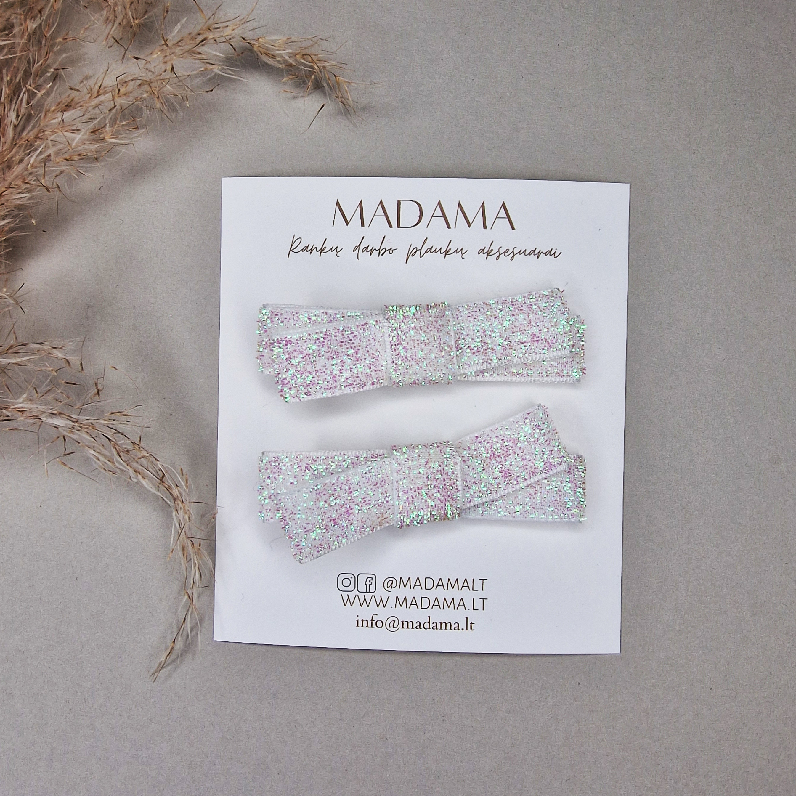 Aksominiai Segtukai, BLIZGŪS BALTI, 2vnt.