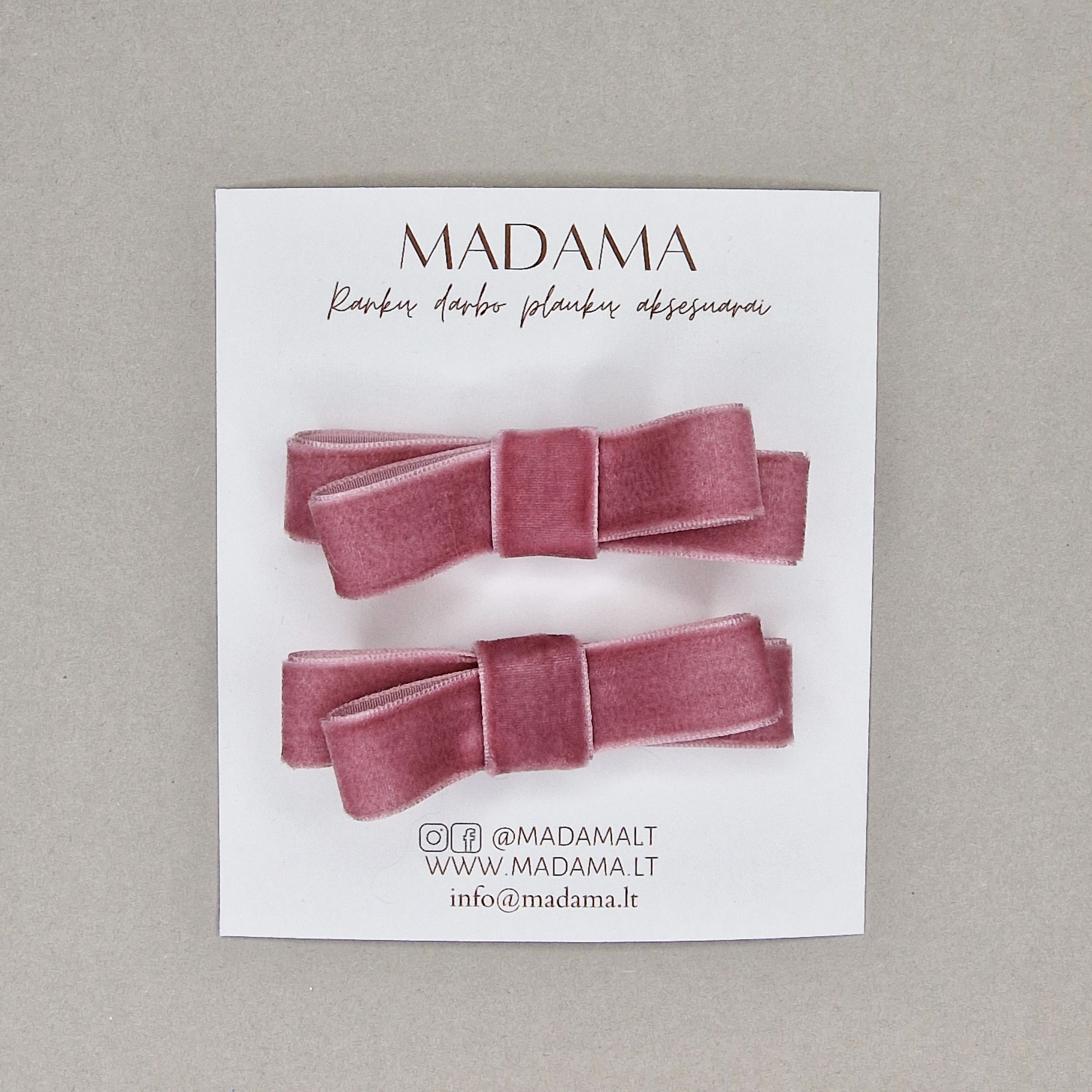 Aksominiai Segtukai, PELENŲ ROŽINĖ, 2vnt.