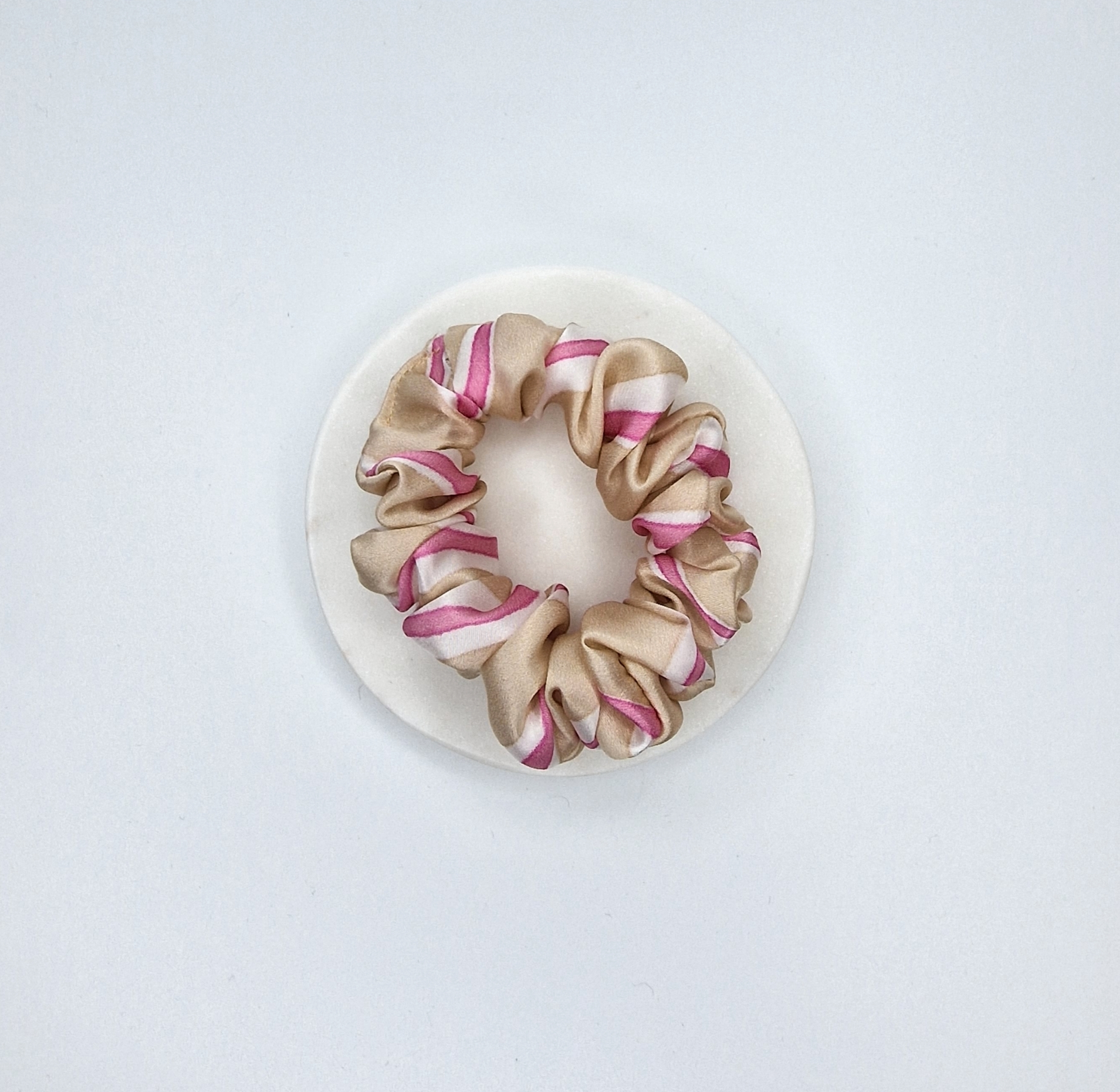 Cappuccino, Rožinė Dryžuota Šilkinė Gumytė