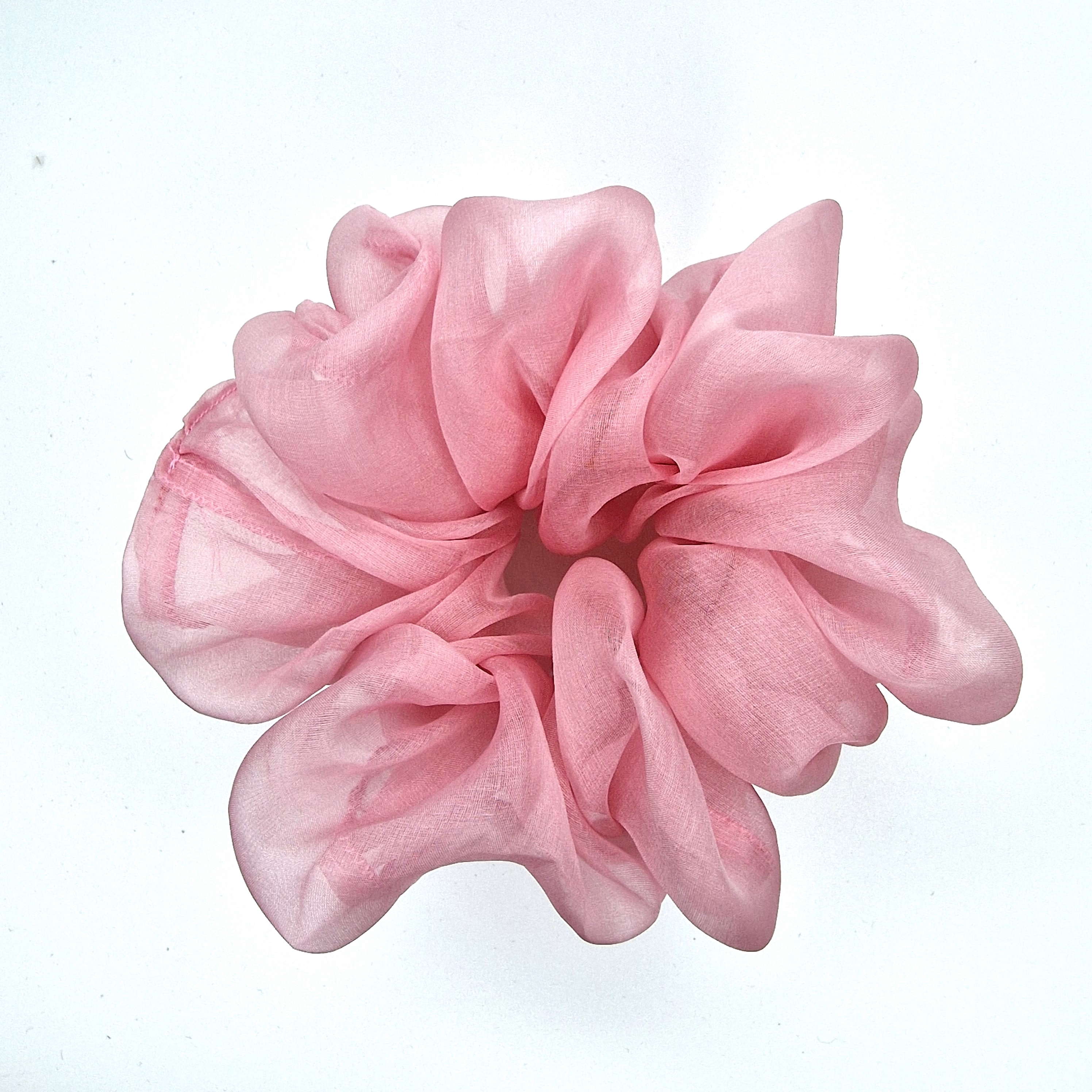 Rožinė Organza Šilko Gumytė