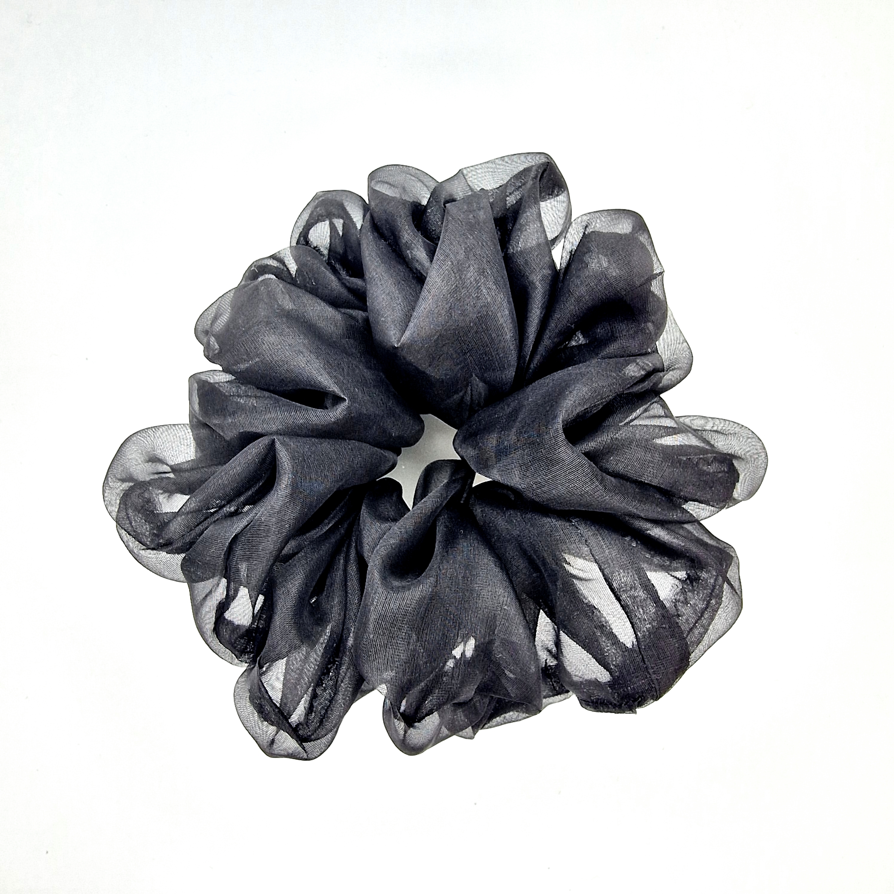 Juoda Organza Šilko Gumytė