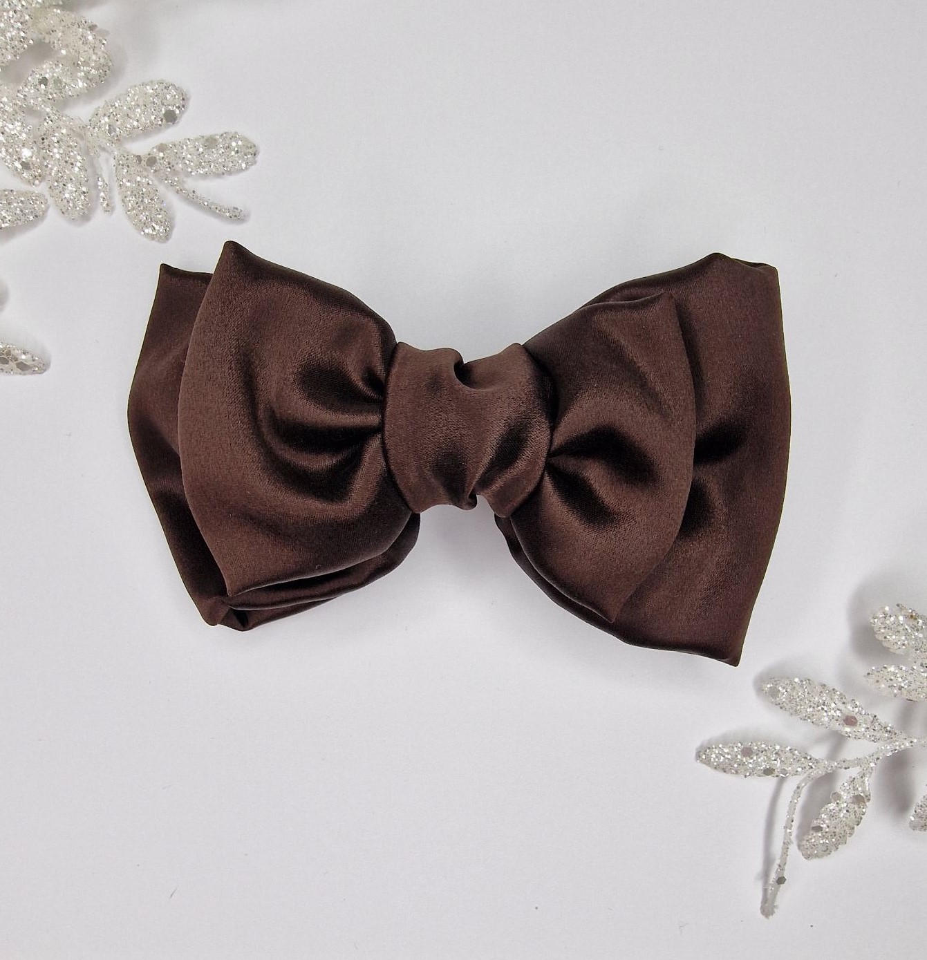 Šokolado Spalvos Šilko Kaspinas 