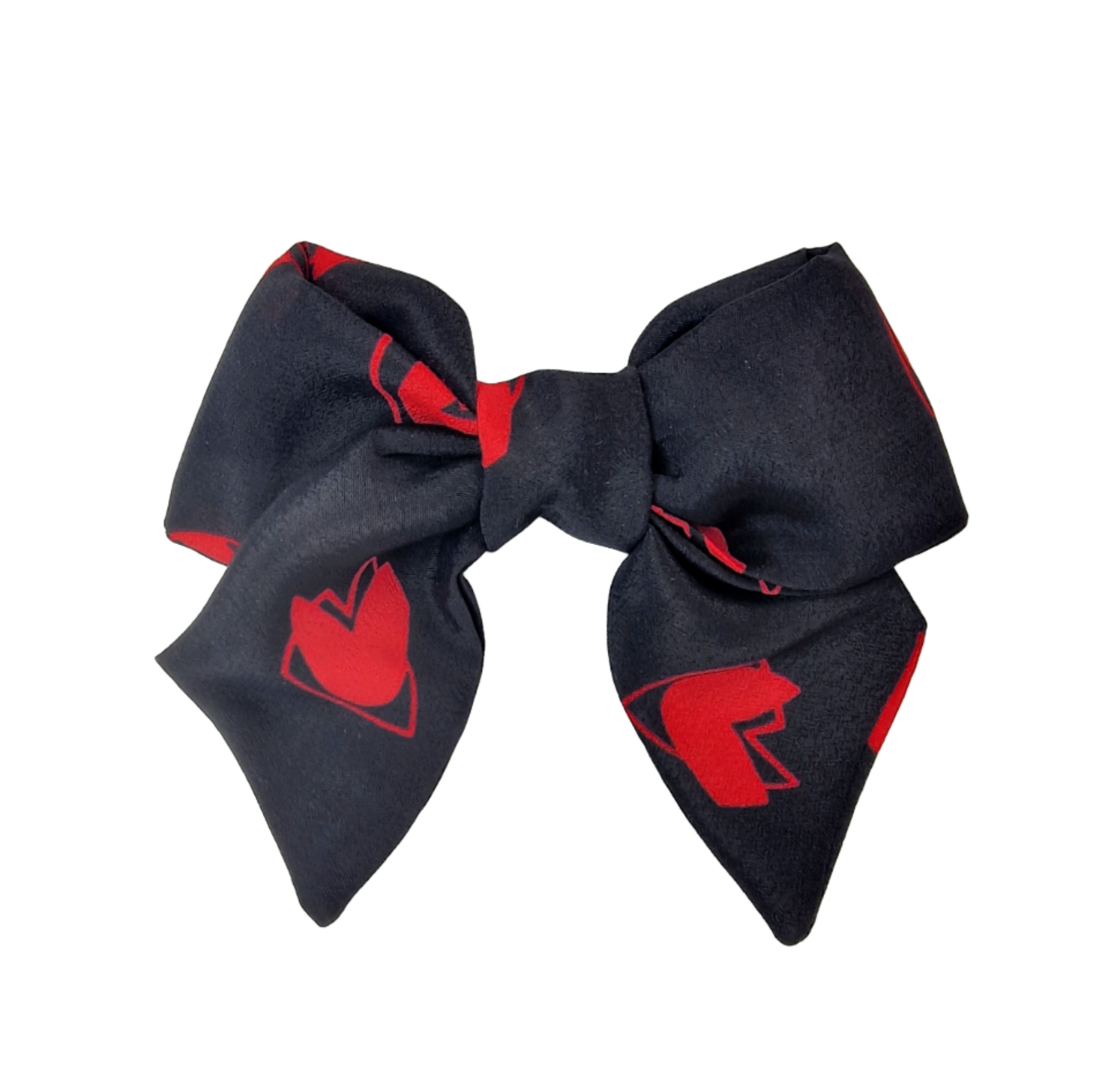 Juodas Kaspinas su širdelėmis