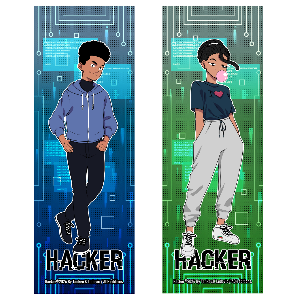 Marque Page HACKER "Evrad et Carla"