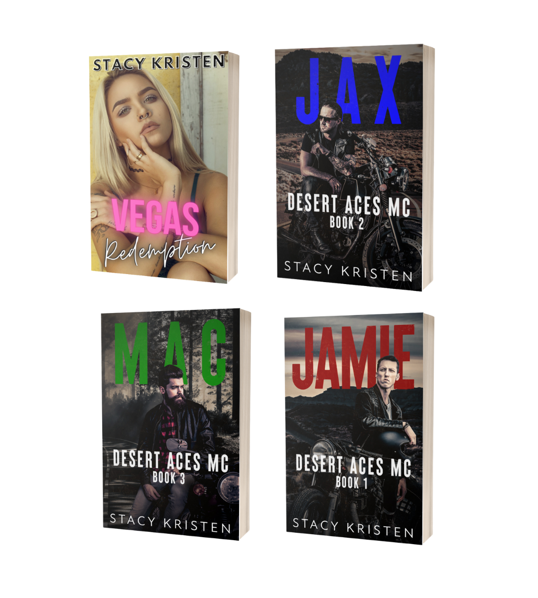 Desert Aces MC (Vegas Redemption, Jamie, Jax, & Mac) Books 0, 1-3