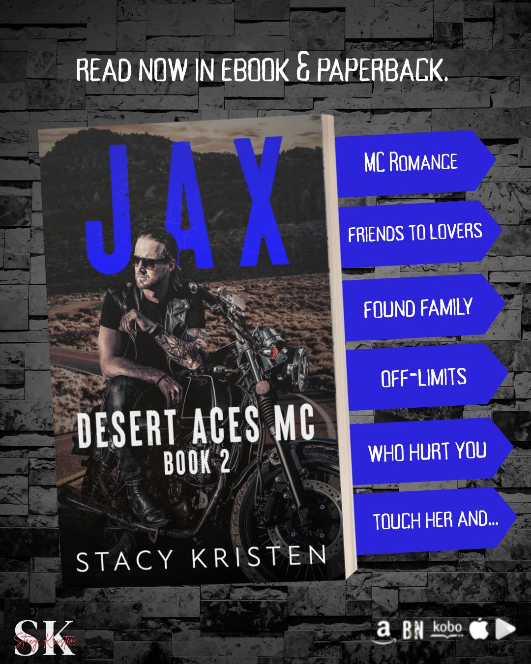 Desert Aces MC (Vegas Redemption, Jamie, Jax, & Mac) Books 0, 1-3 Signed Paperback Bundle