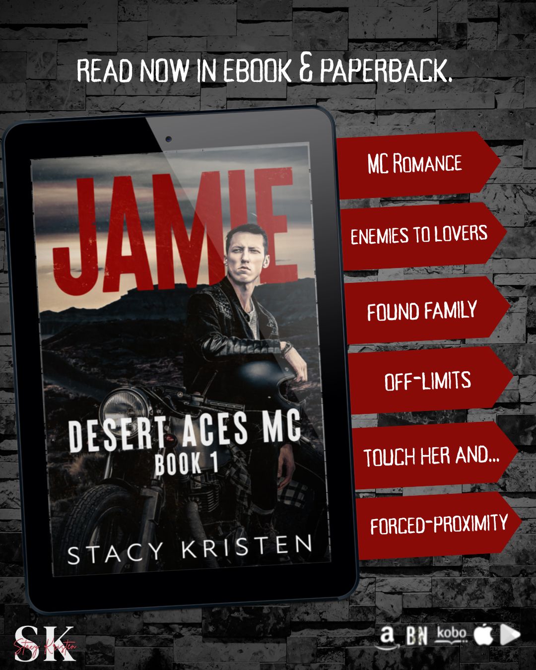 Jamie Signed Paperback & Ebook Bundle (Desert Aces MC Book 1)