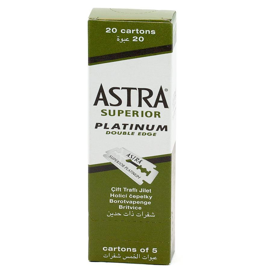Astra Superior Platinum Double Edge Blades - 100ct