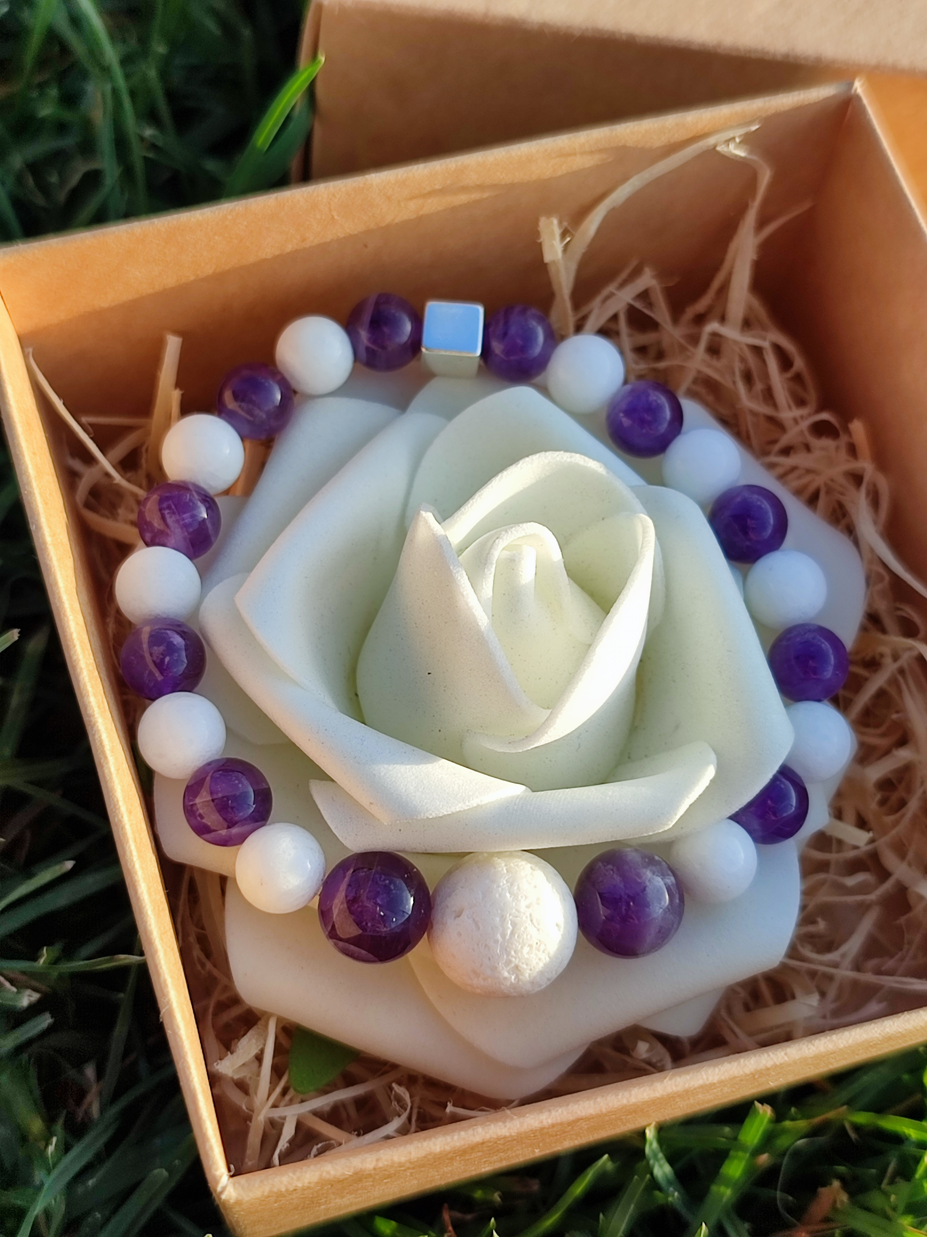 Rankų darbo apyrankė "Vidinė ramybė" + AFIRMACIJA