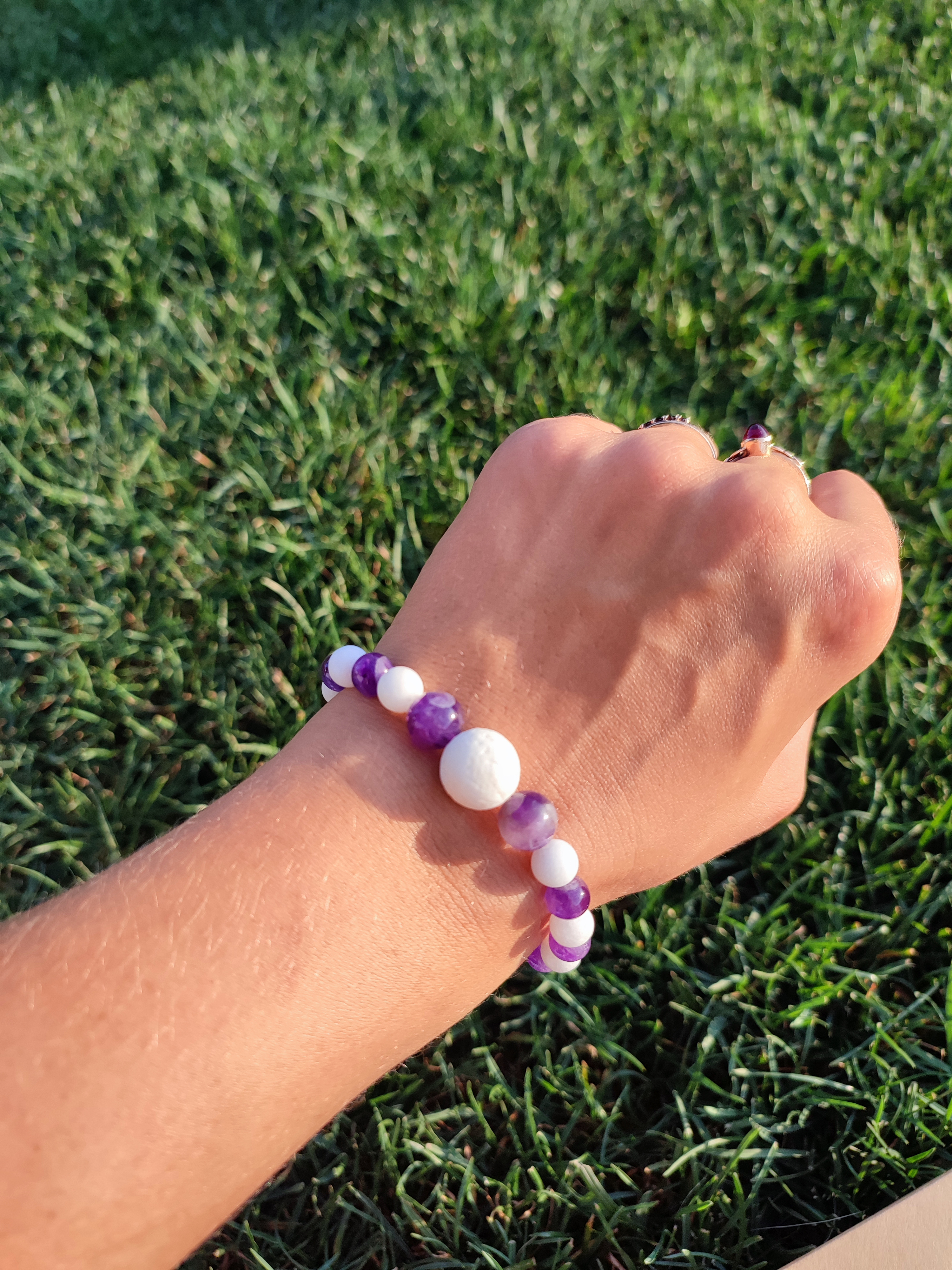 Rankų darbo apyrankė "Vidinė ramybė" + AFIRMACIJA