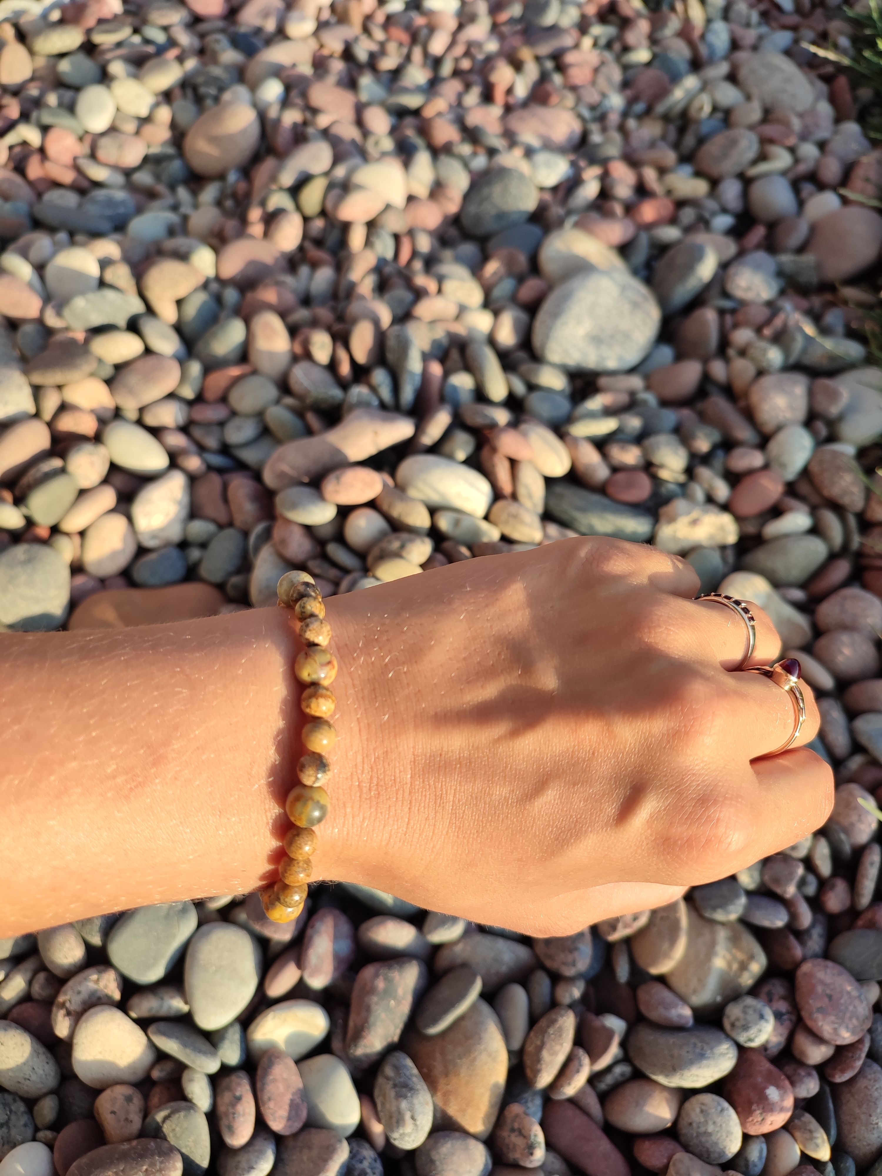 Rankų darbo apyrankė "Žemės deivė" + AFIRMACIJA