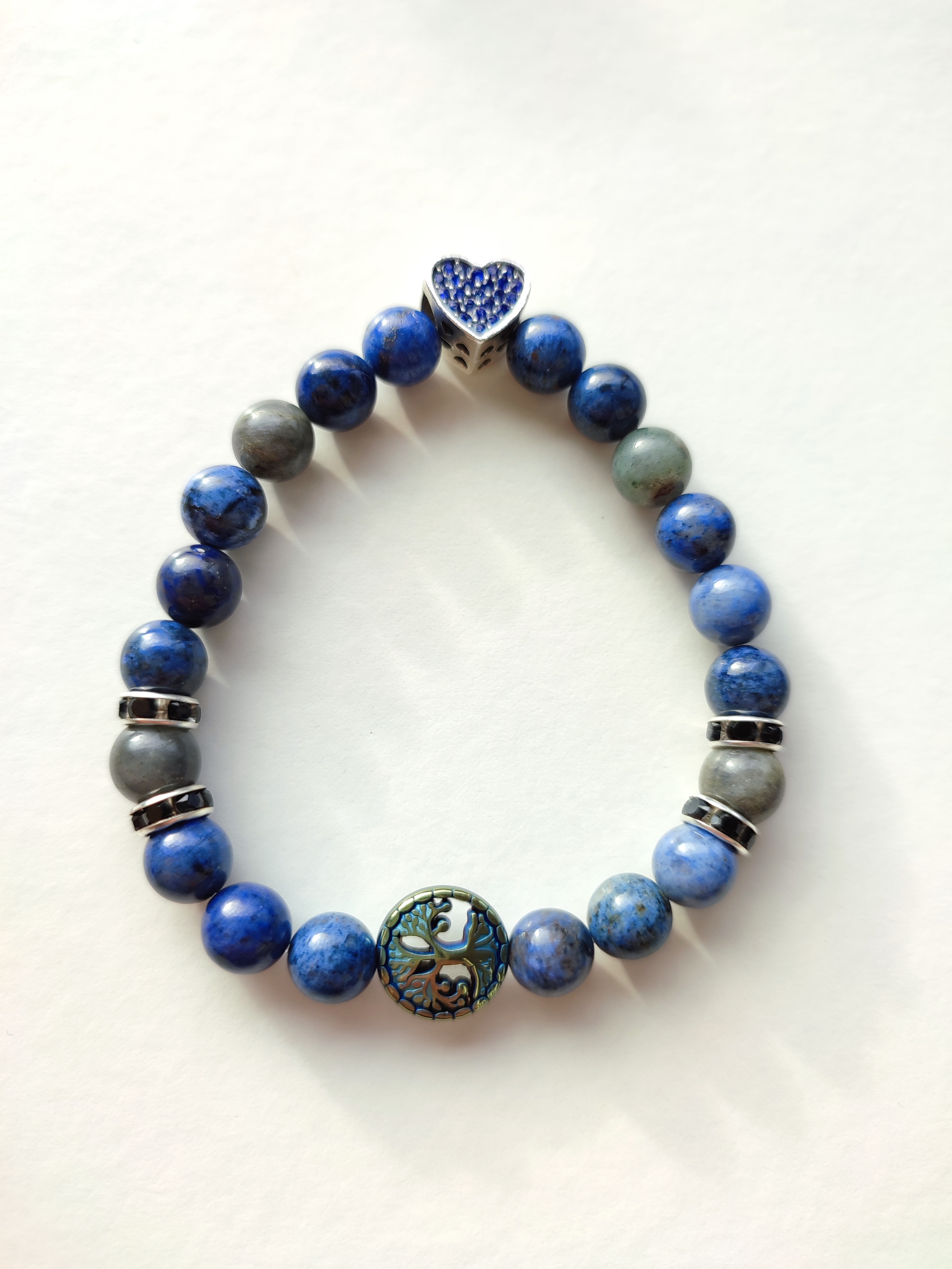 Rankų darbo apyrankė "Šviesos kibirkštis" + AFIRMACIJA