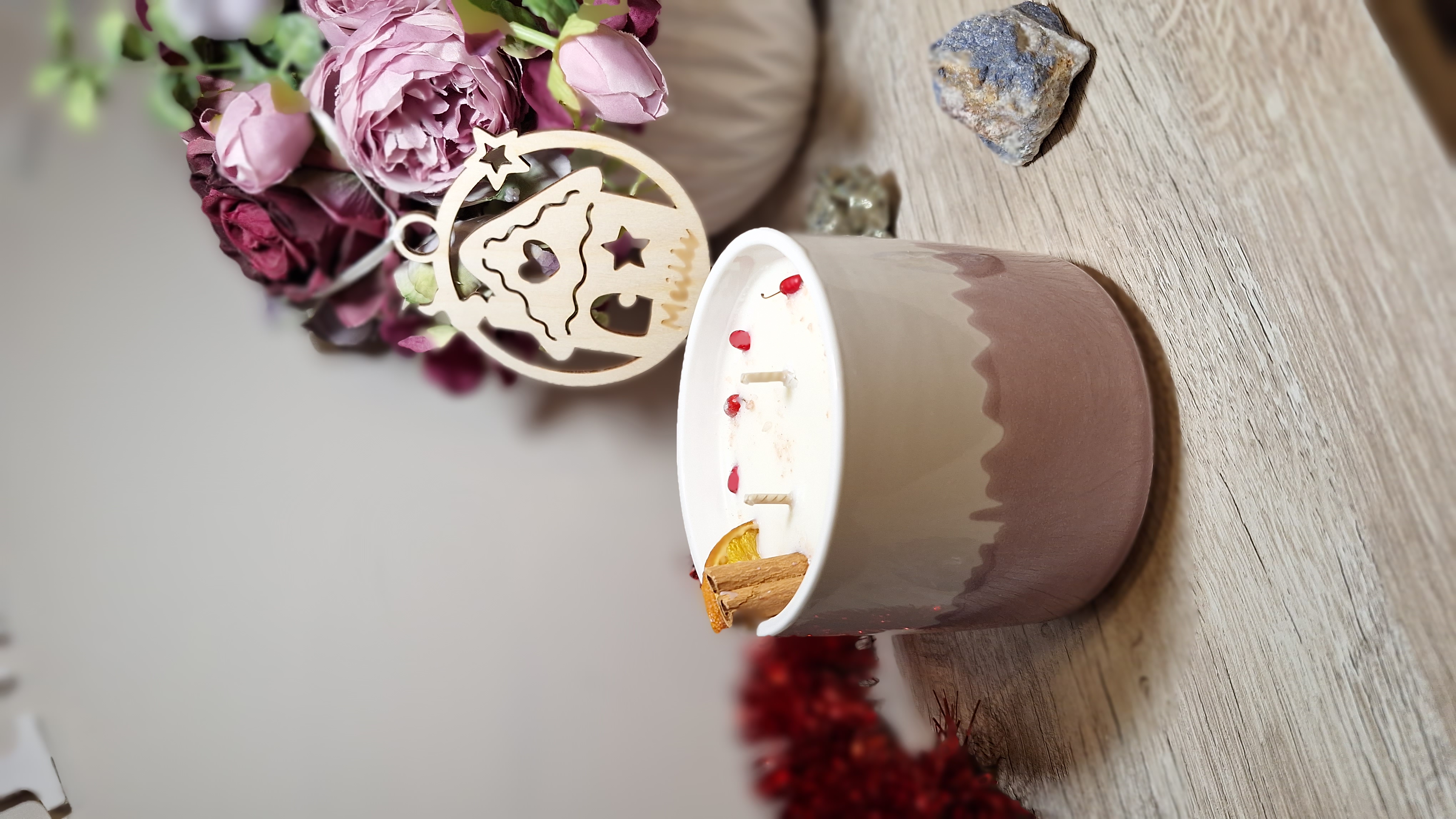 Natūrali sojų vaško žvakė "Magija"