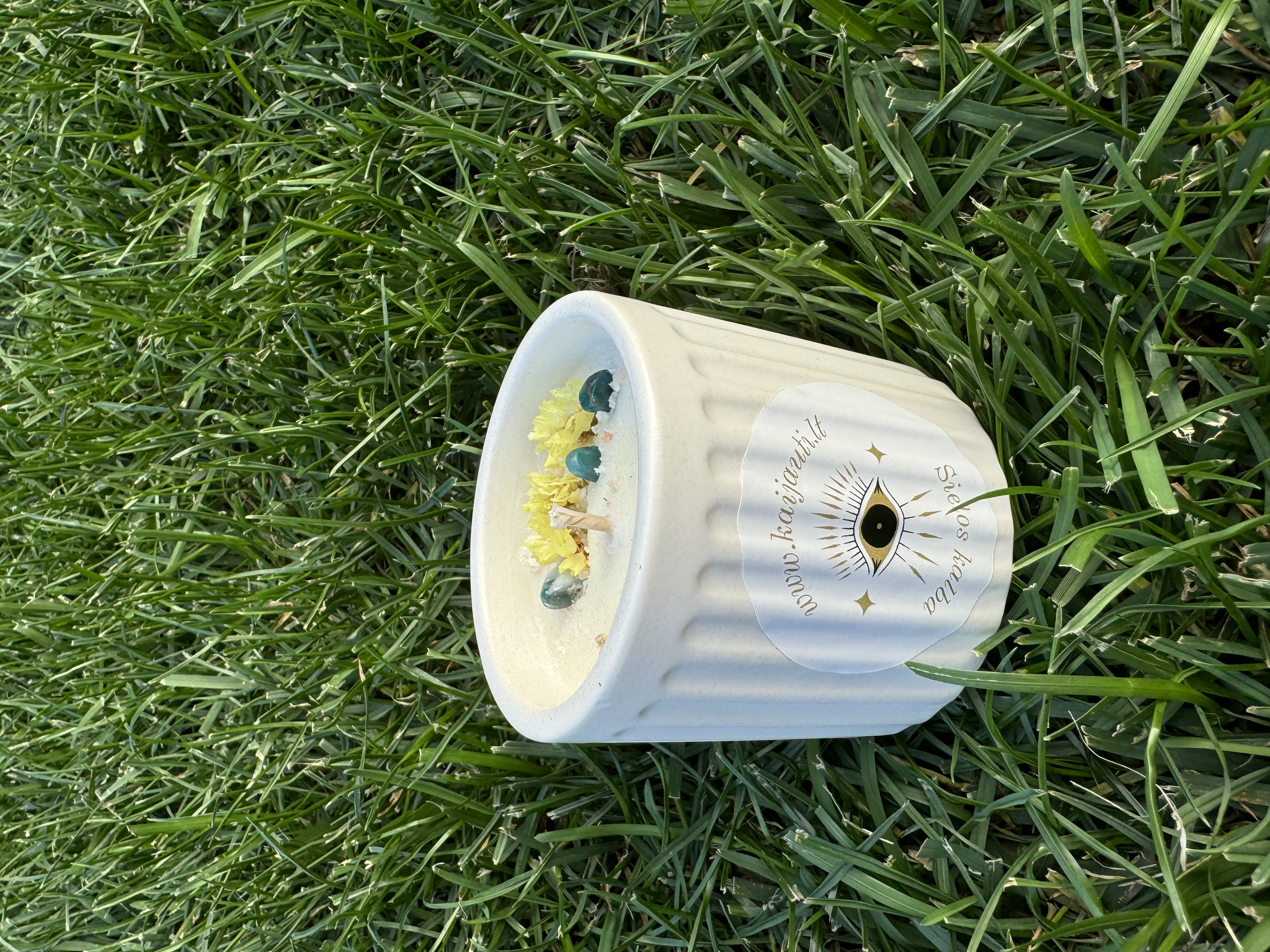 Natūrali sojų vaško žvakė "Šiluma", 180