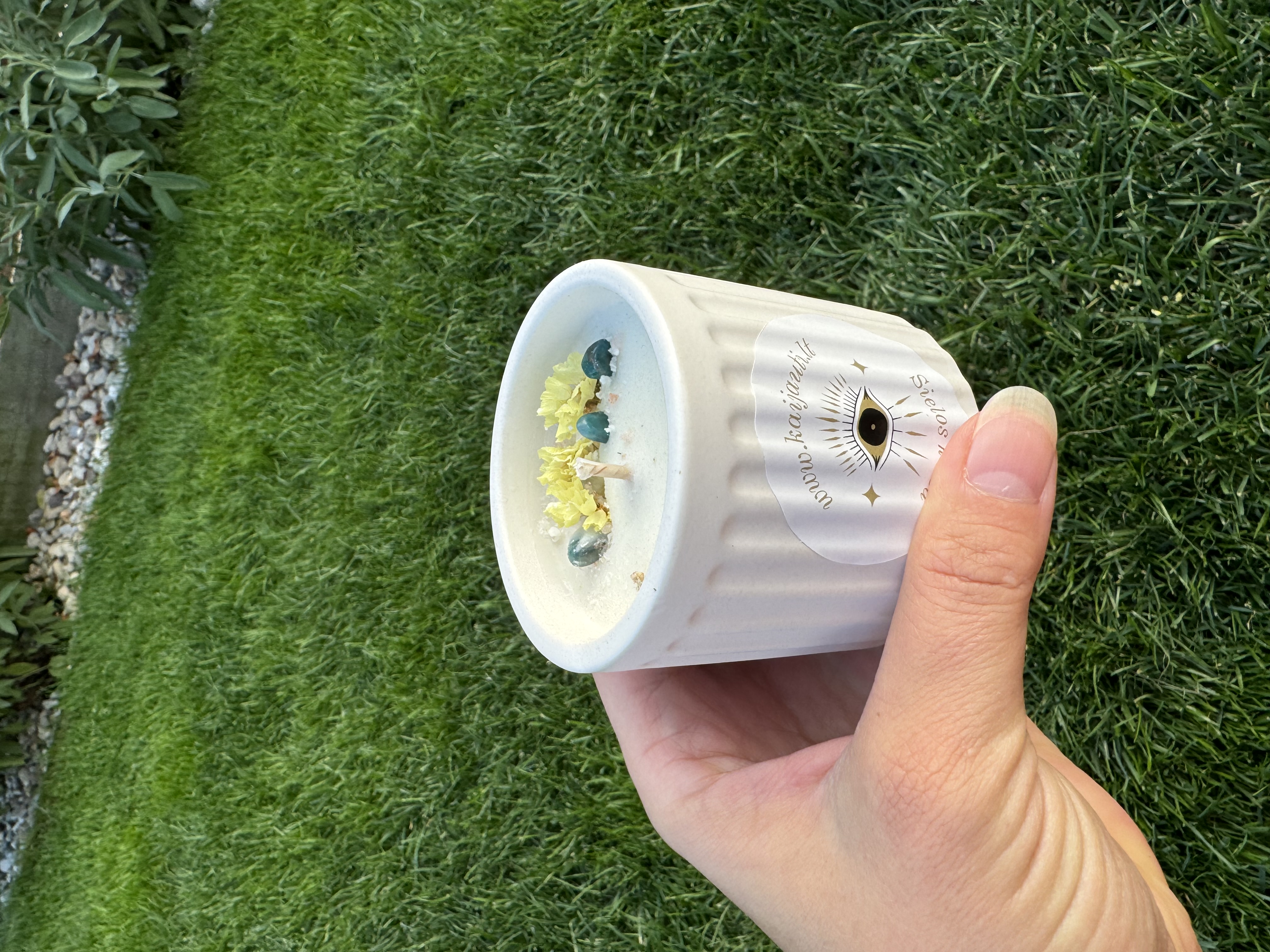 Natūrali sojų vaško žvakė "Šiluma", 180