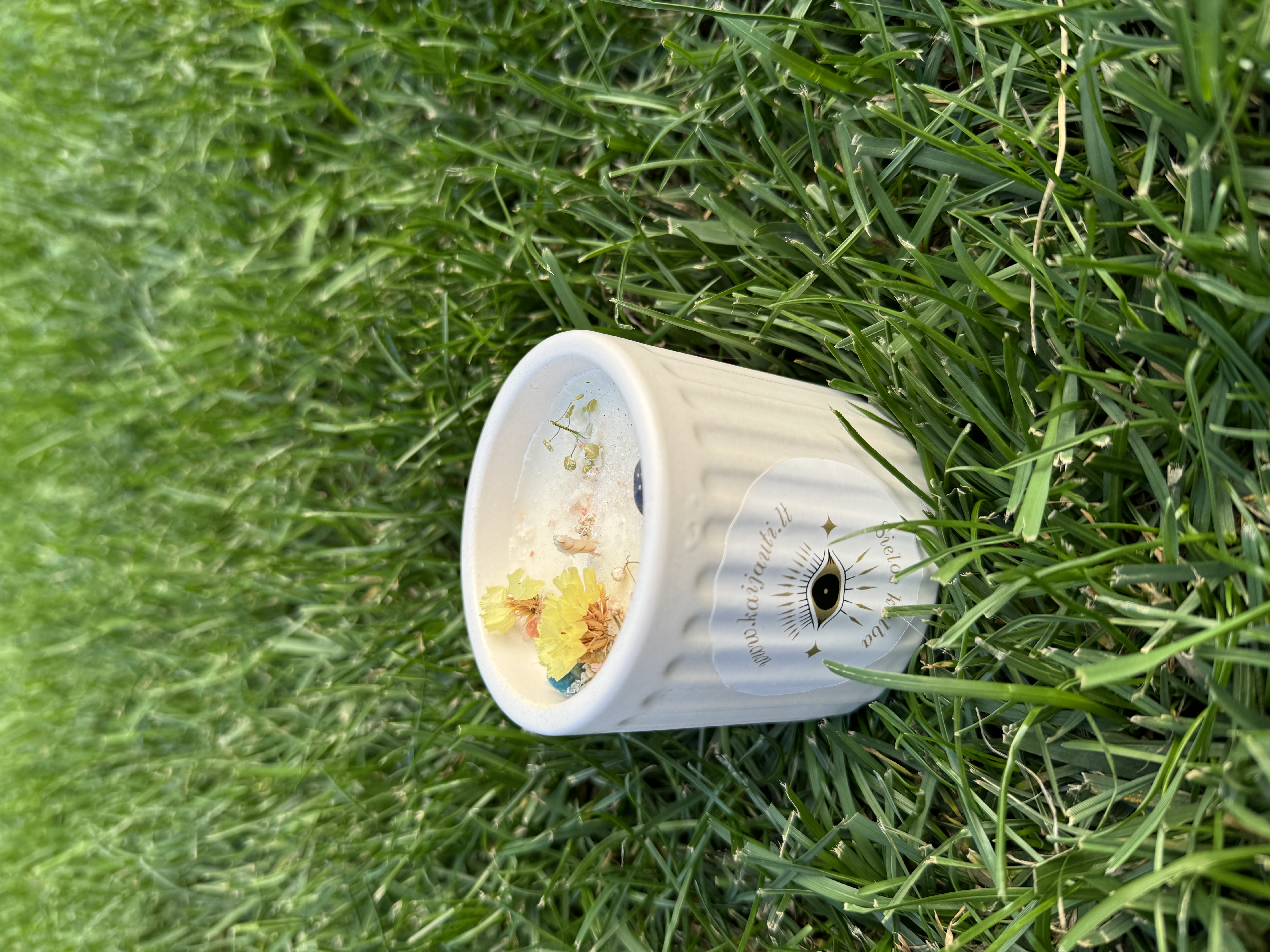 Natūrali sojų vaško žvakė "Saulė", 180