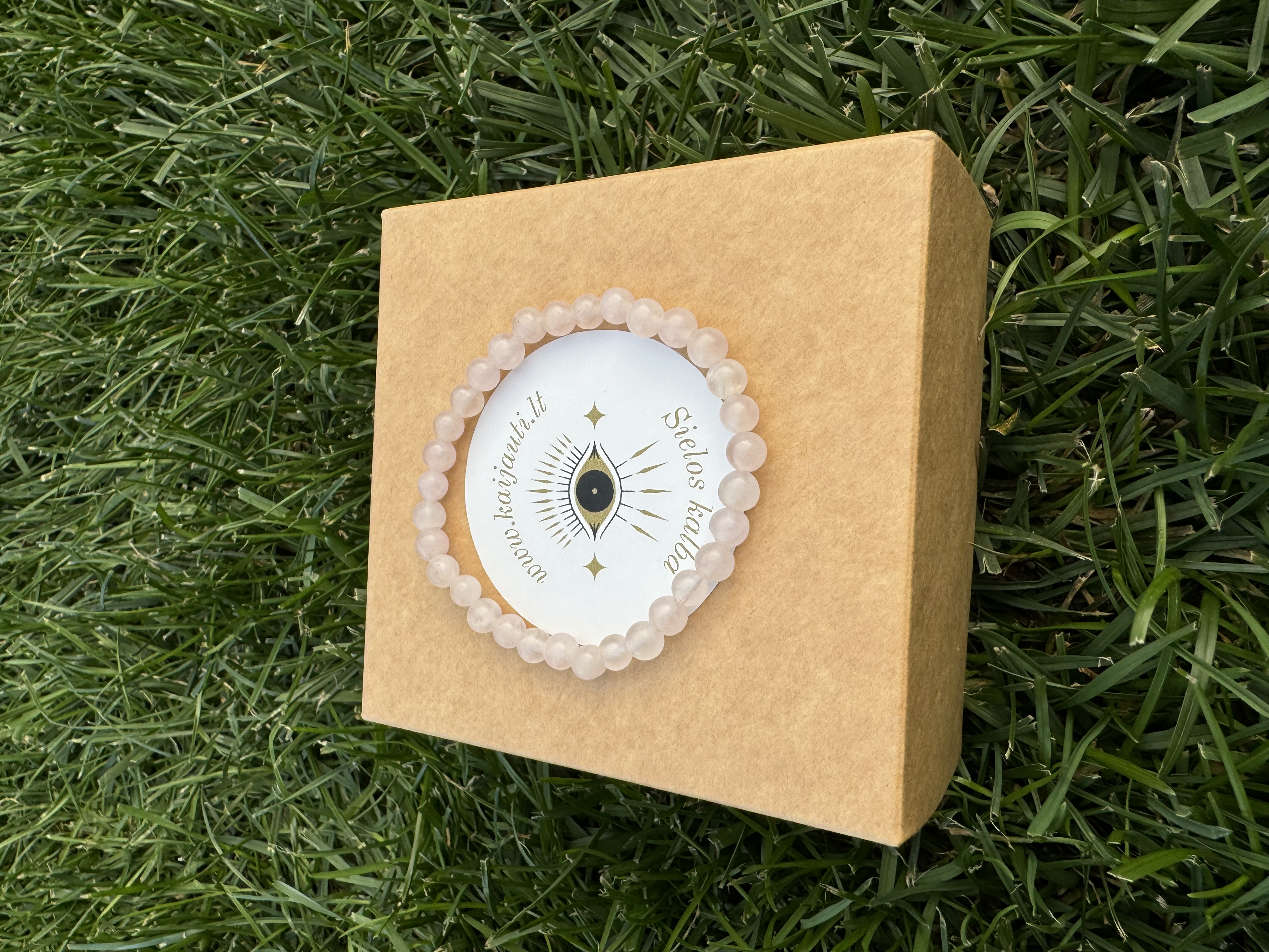 Rankų darbo apyrankė "Meilė sau" + AFIRMACIJA