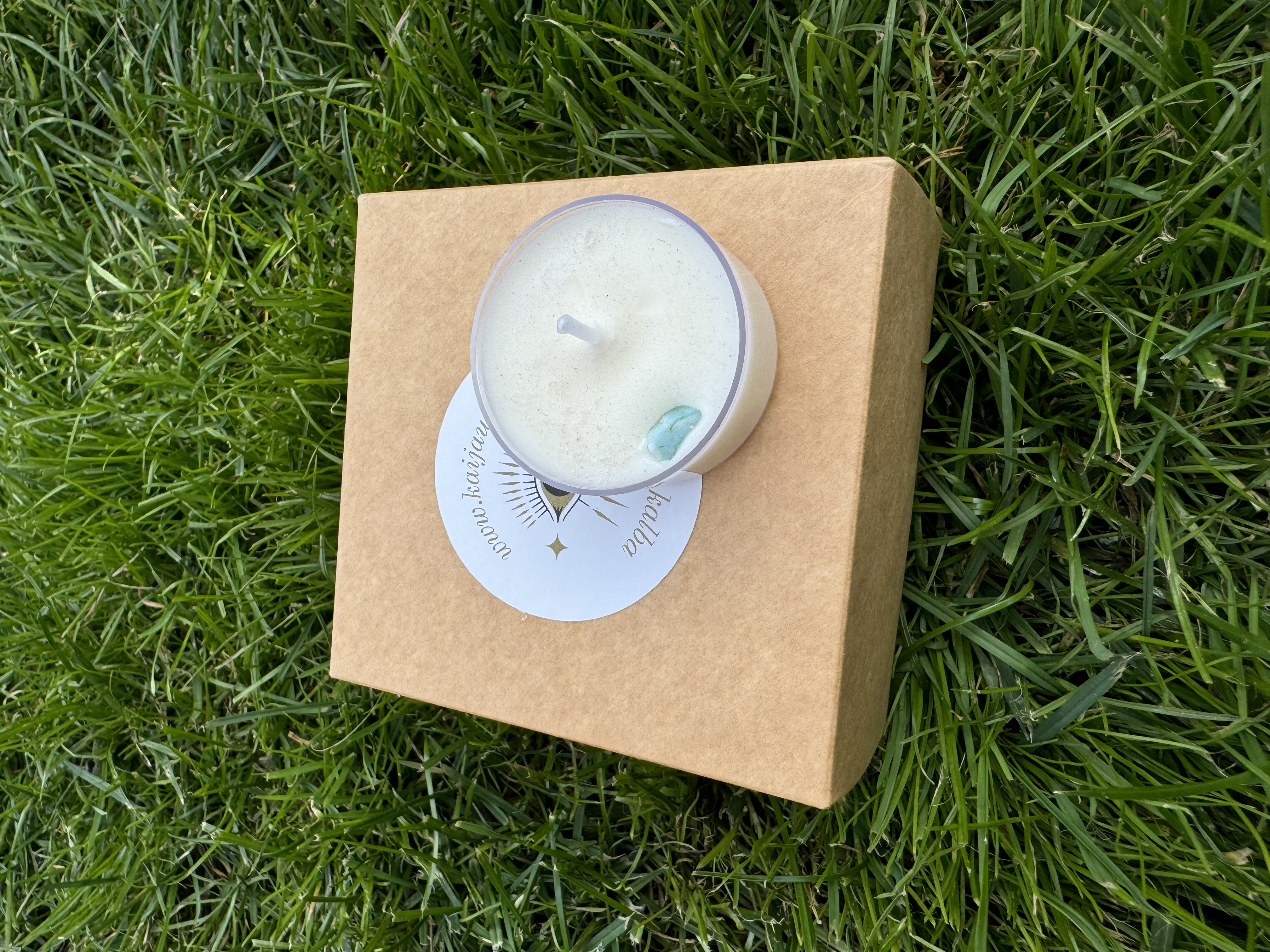 Natūrali sojų vaško žvakė “Mini blue”