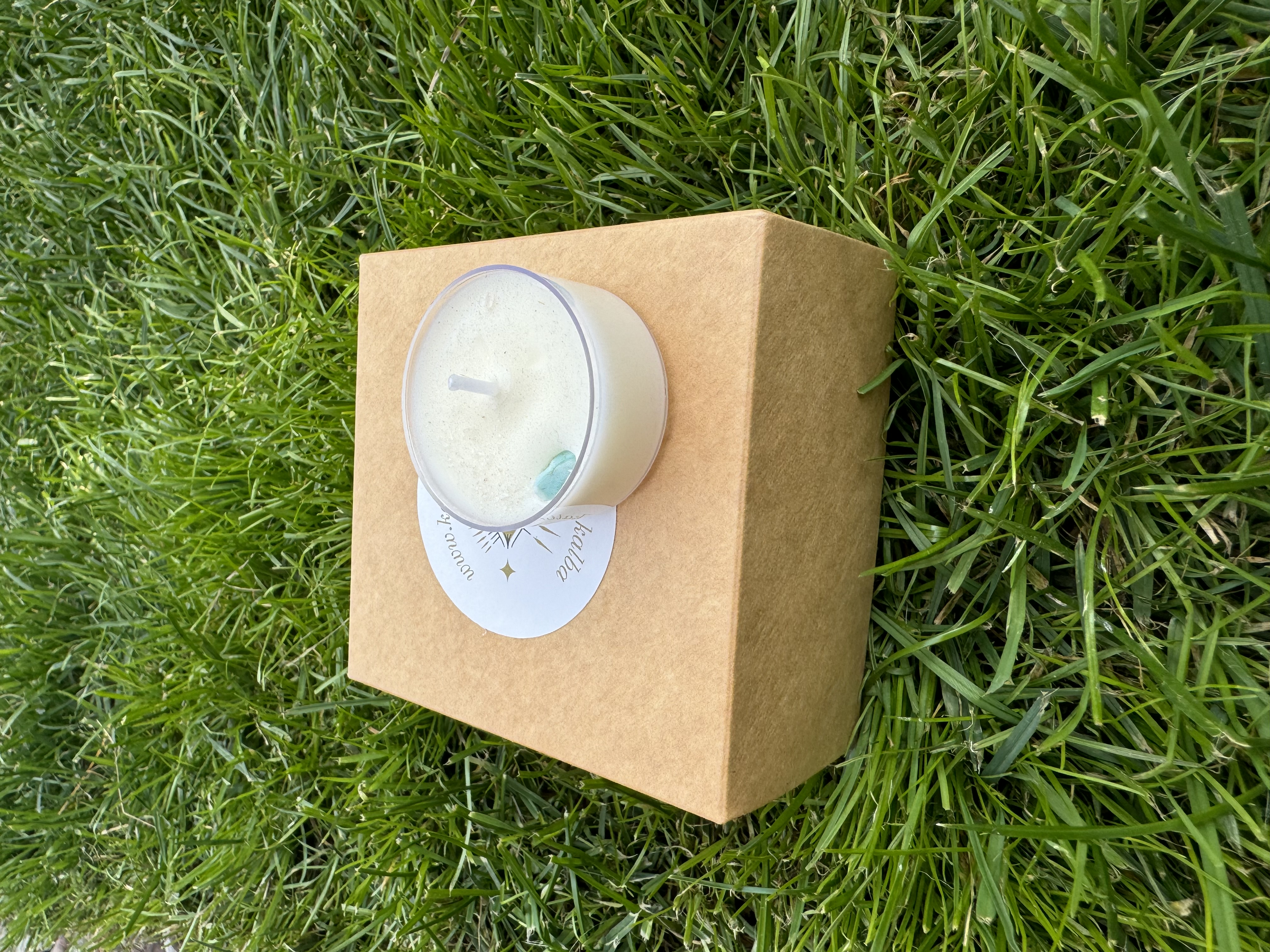 Natūrali sojų vaško žvakė “Mini blue”