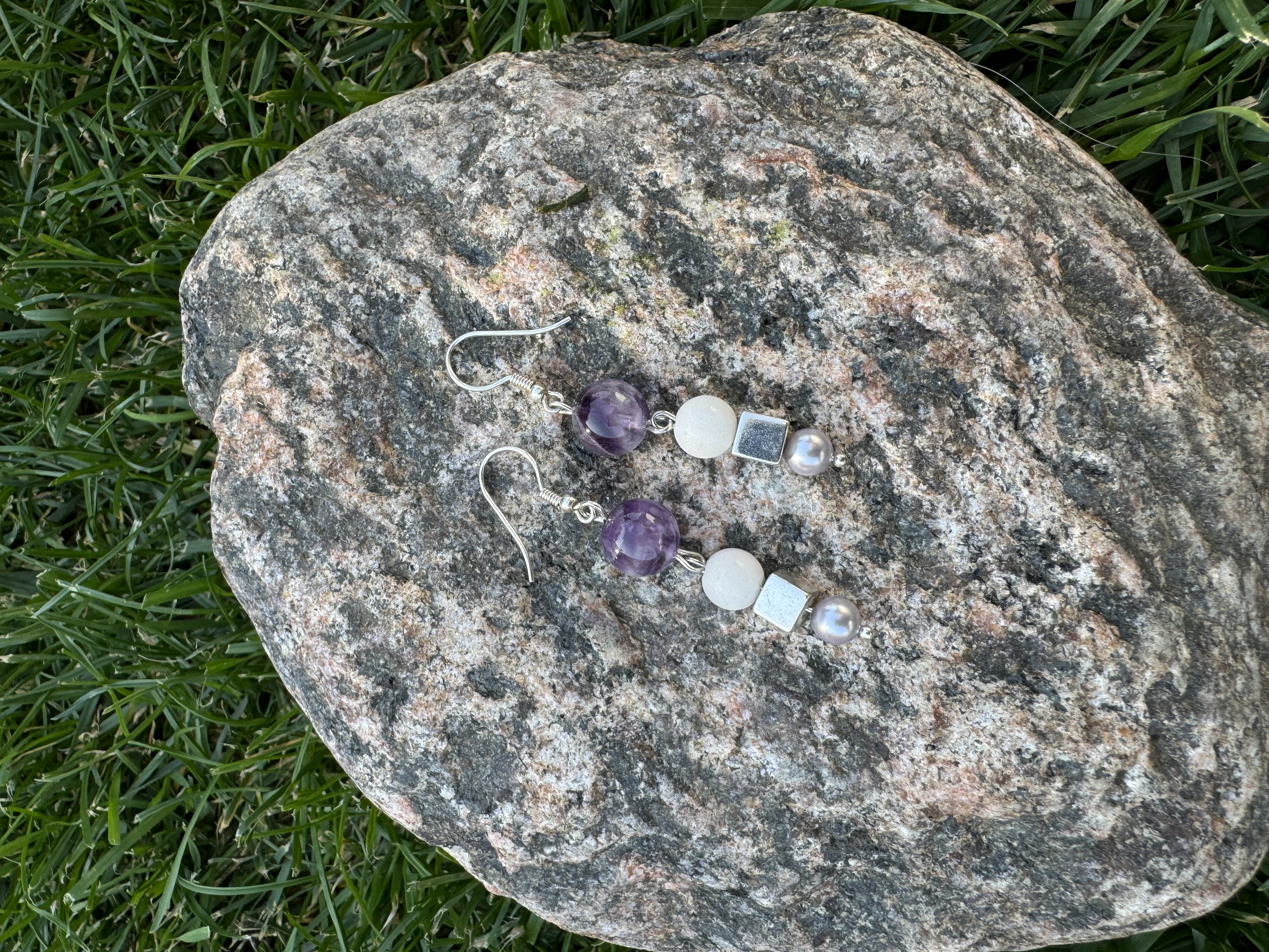 Rankų darbo auskarai "Harmoninga moteris" + AFIRMACIJA