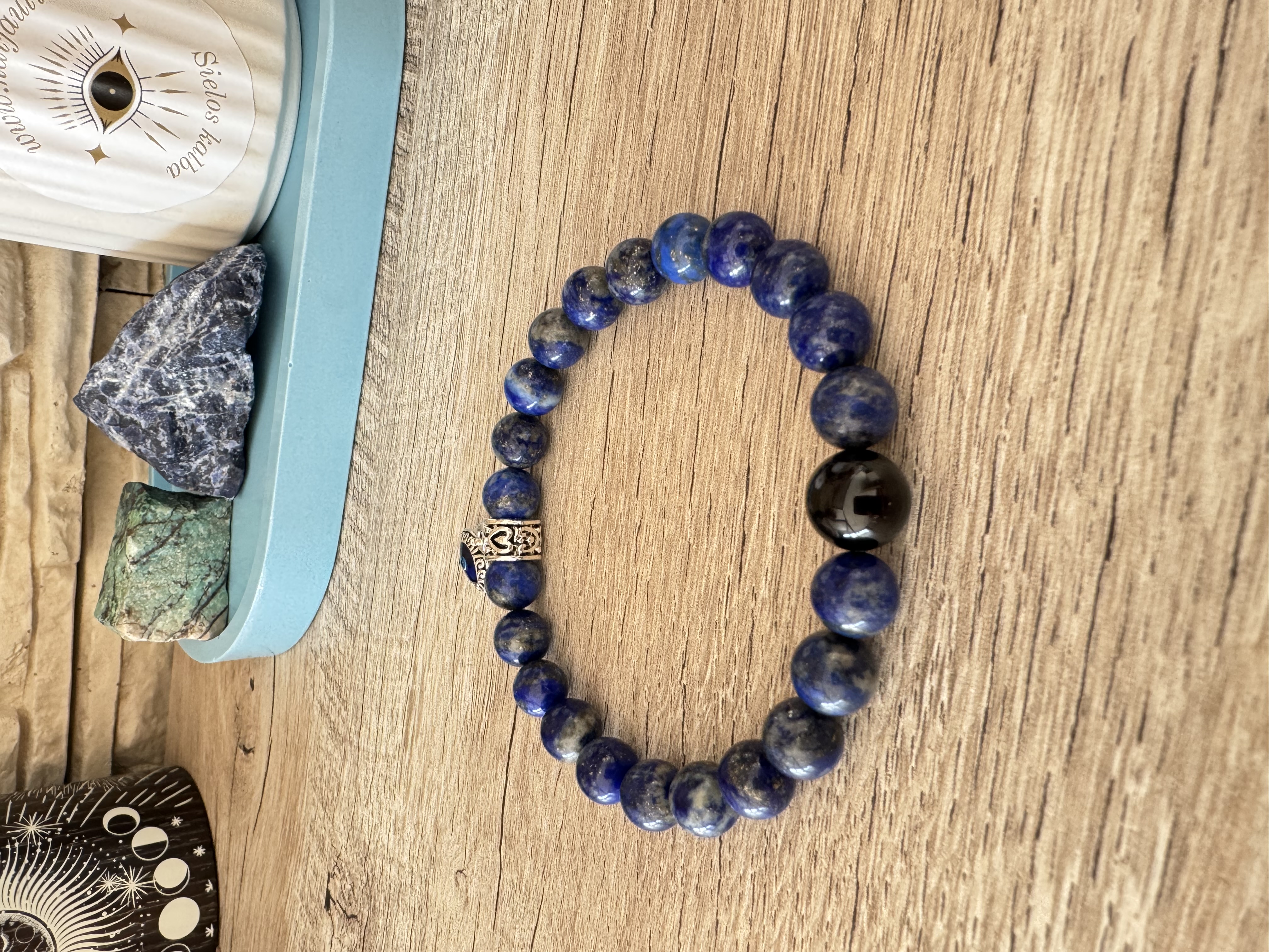 Rankų darbo apyrankė "Aiškus matymas" + AFIRMACIJA