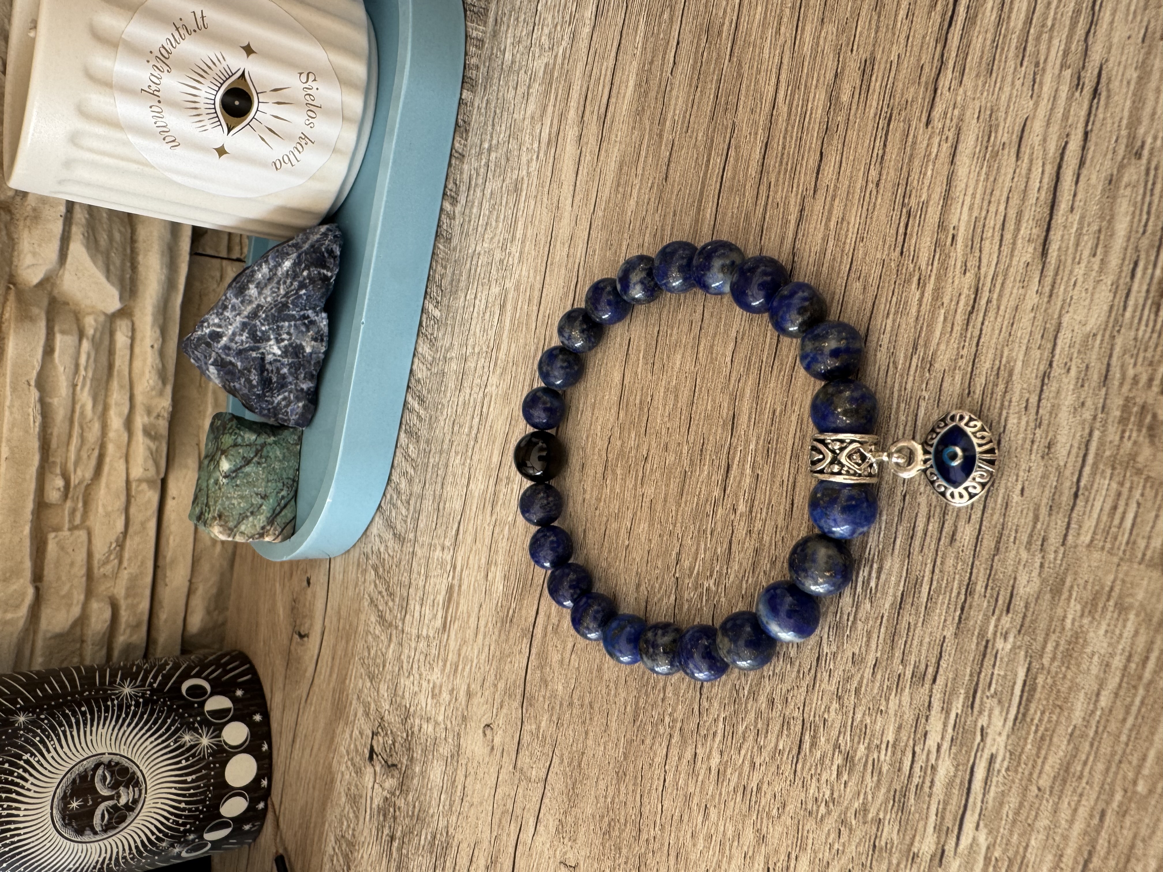 Rankų darbo apyrankė "Aiškus matymas" + AFIRMACIJA