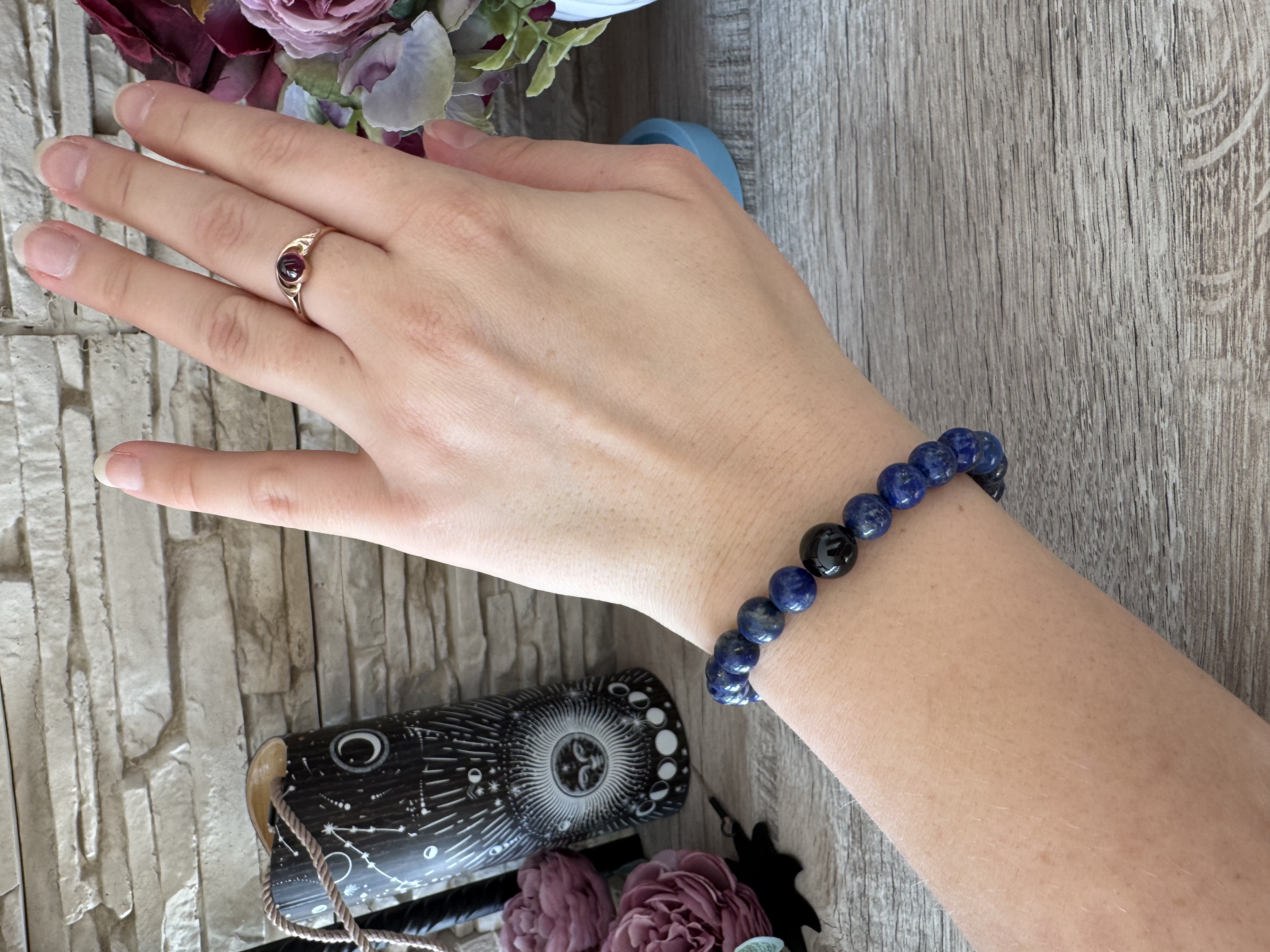 Rankų darbo apyrankė "Aiškus matymas" + AFIRMACIJA