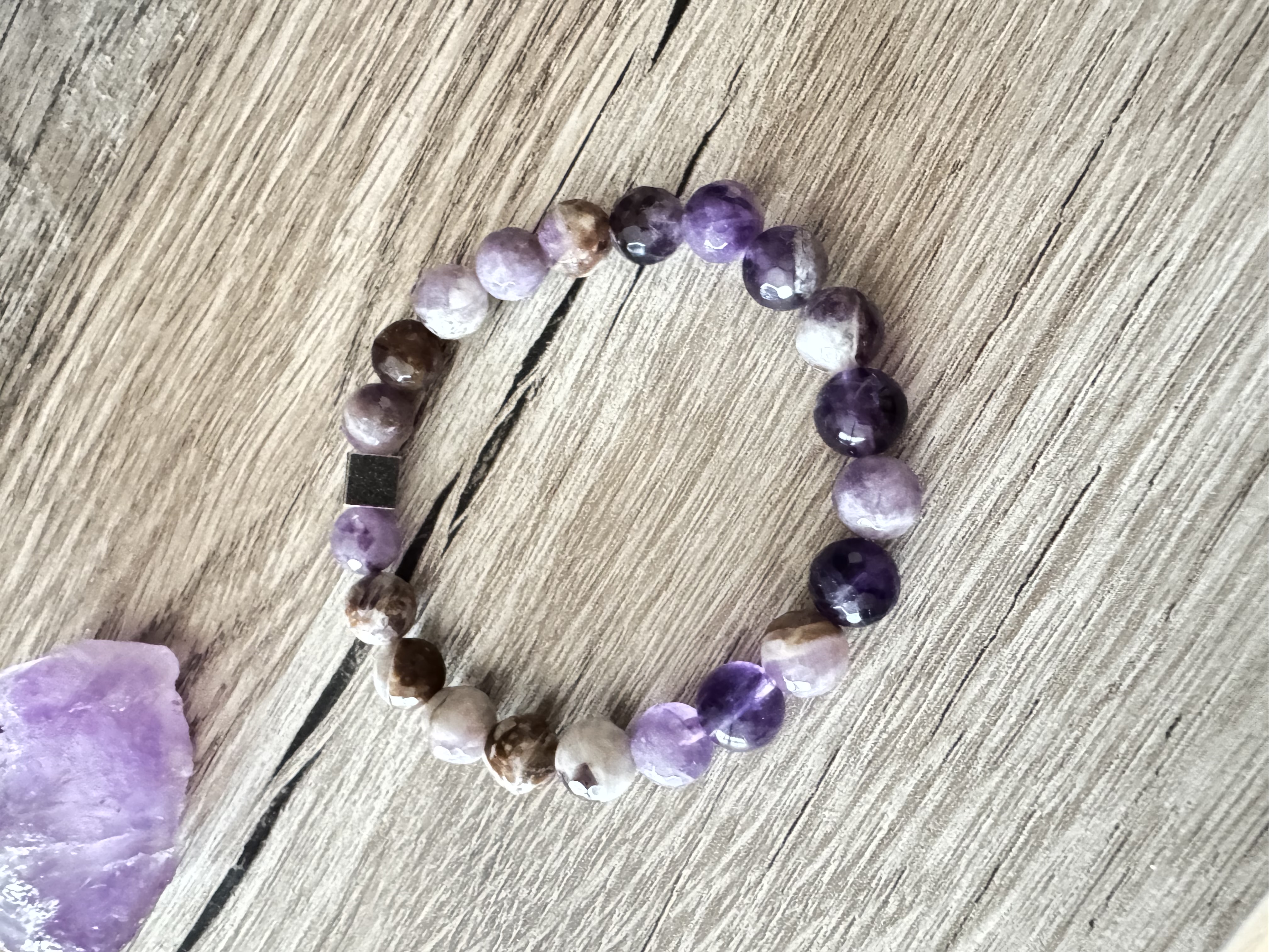 Rankų darbo apyrankė "Ramuma" + AFIRMACIJA