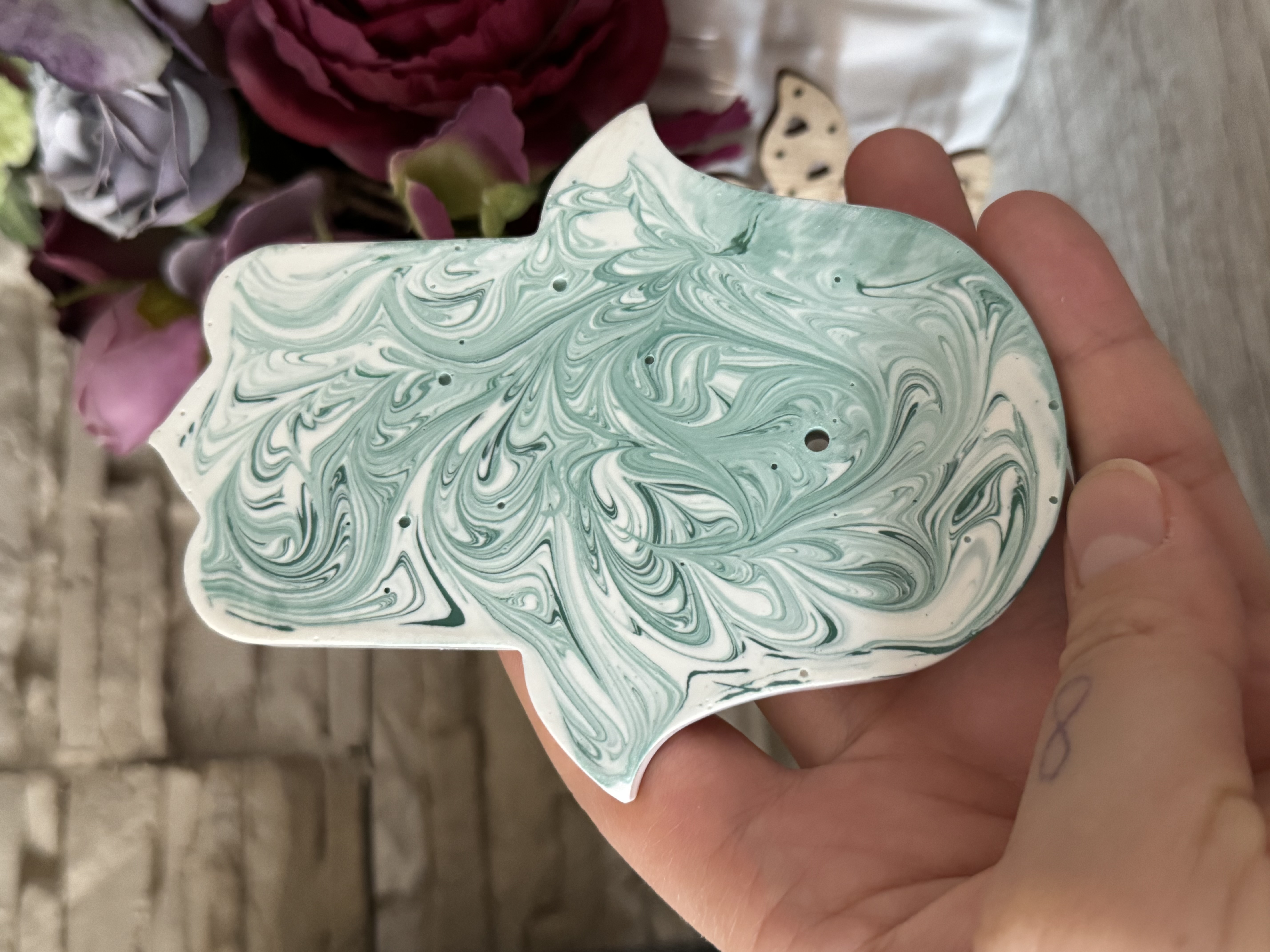 Smilkalinė - padėkliukas “Hamsa ranka” Nr.2