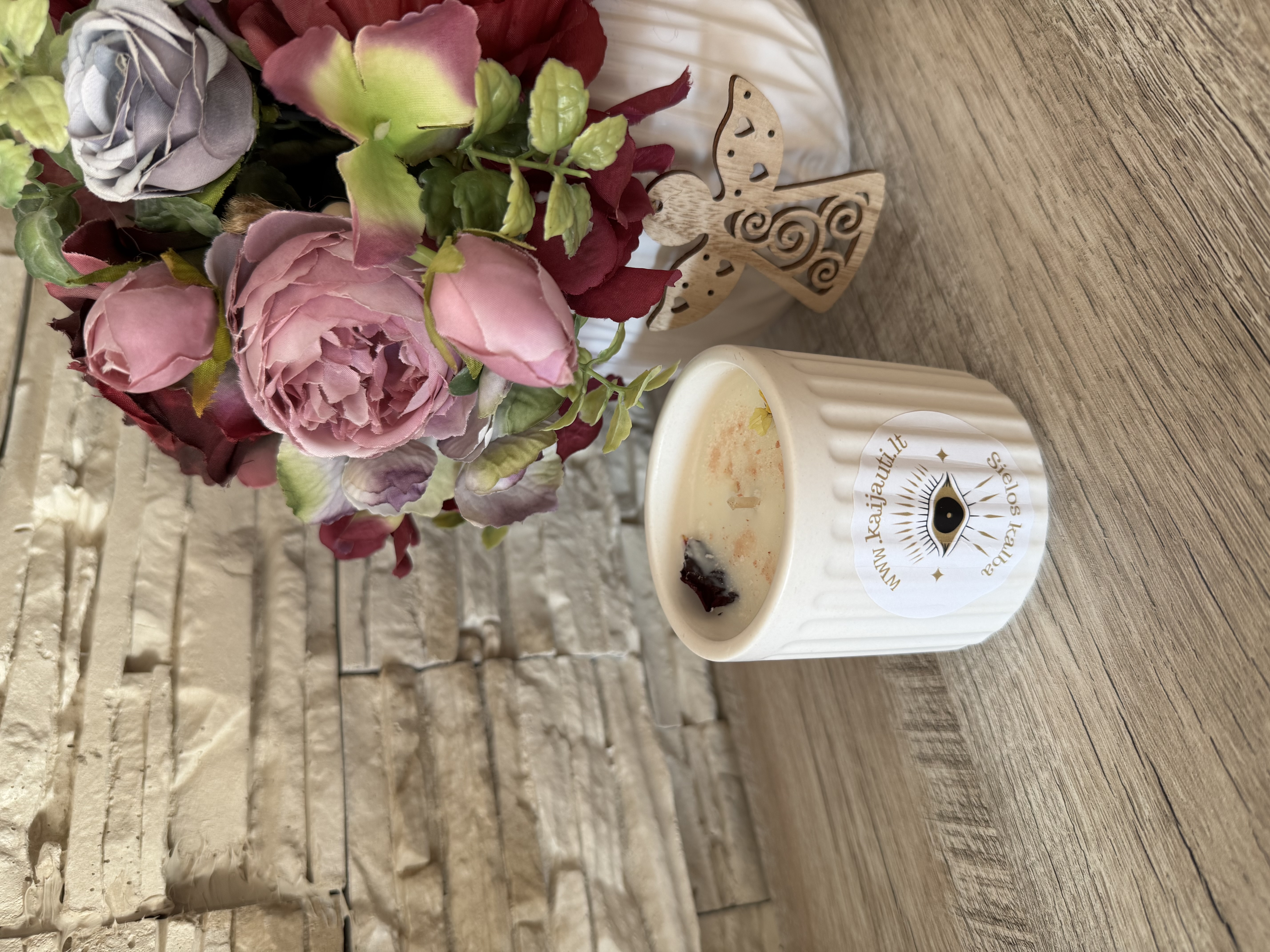 Natūrali sojų vaško žvakė "Meilė", 180