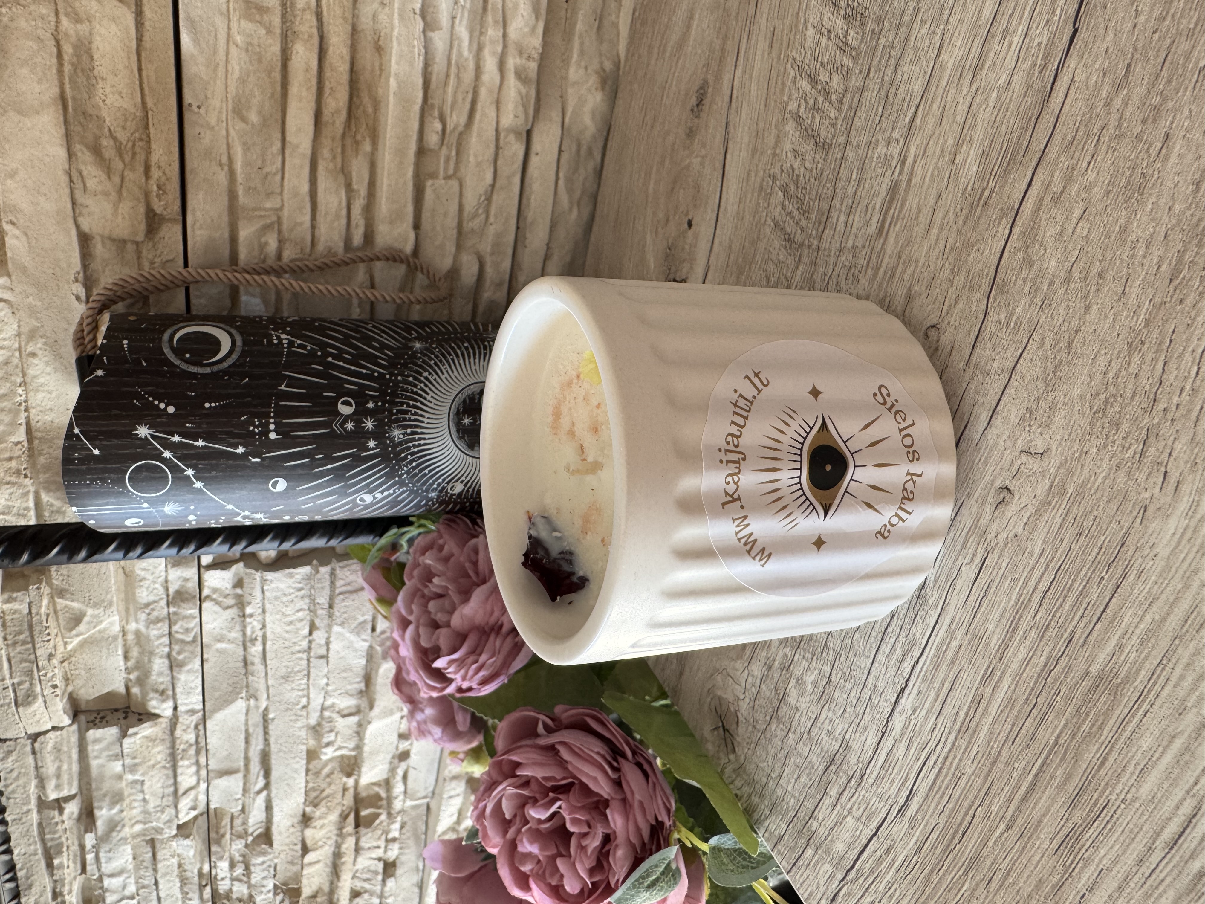 Natūrali sojų vaško žvakė "Meilė", 180