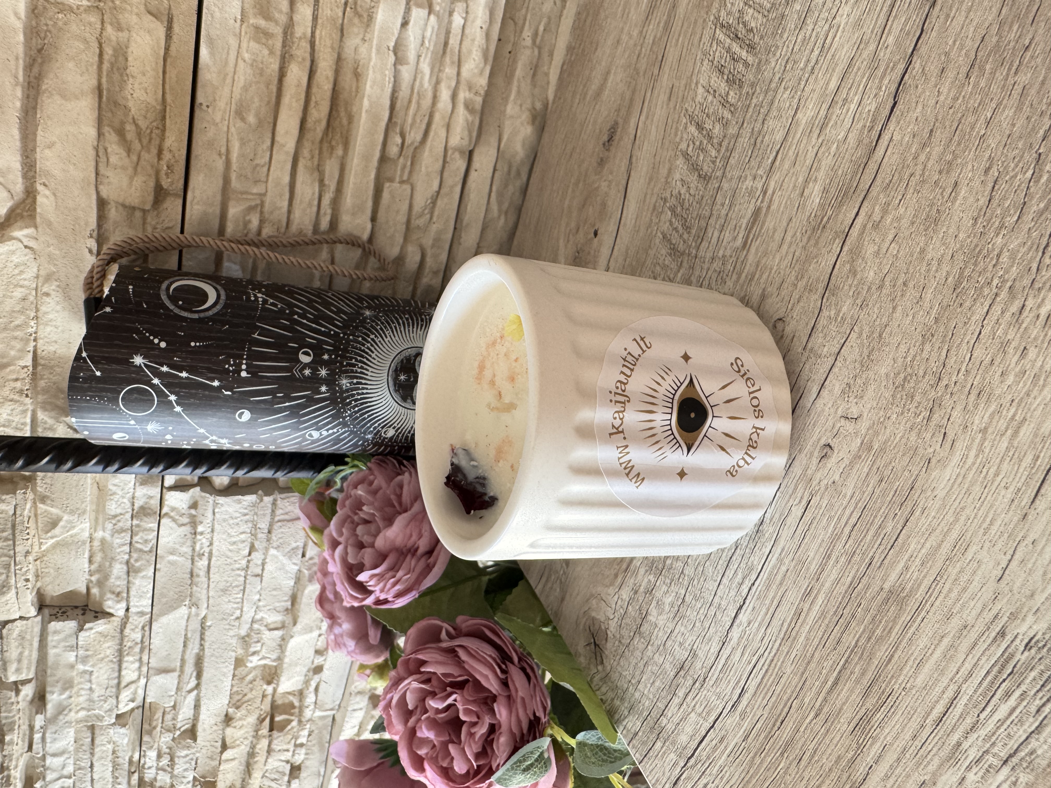 Natūrali sojų vaško žvakė "Meilė", 180