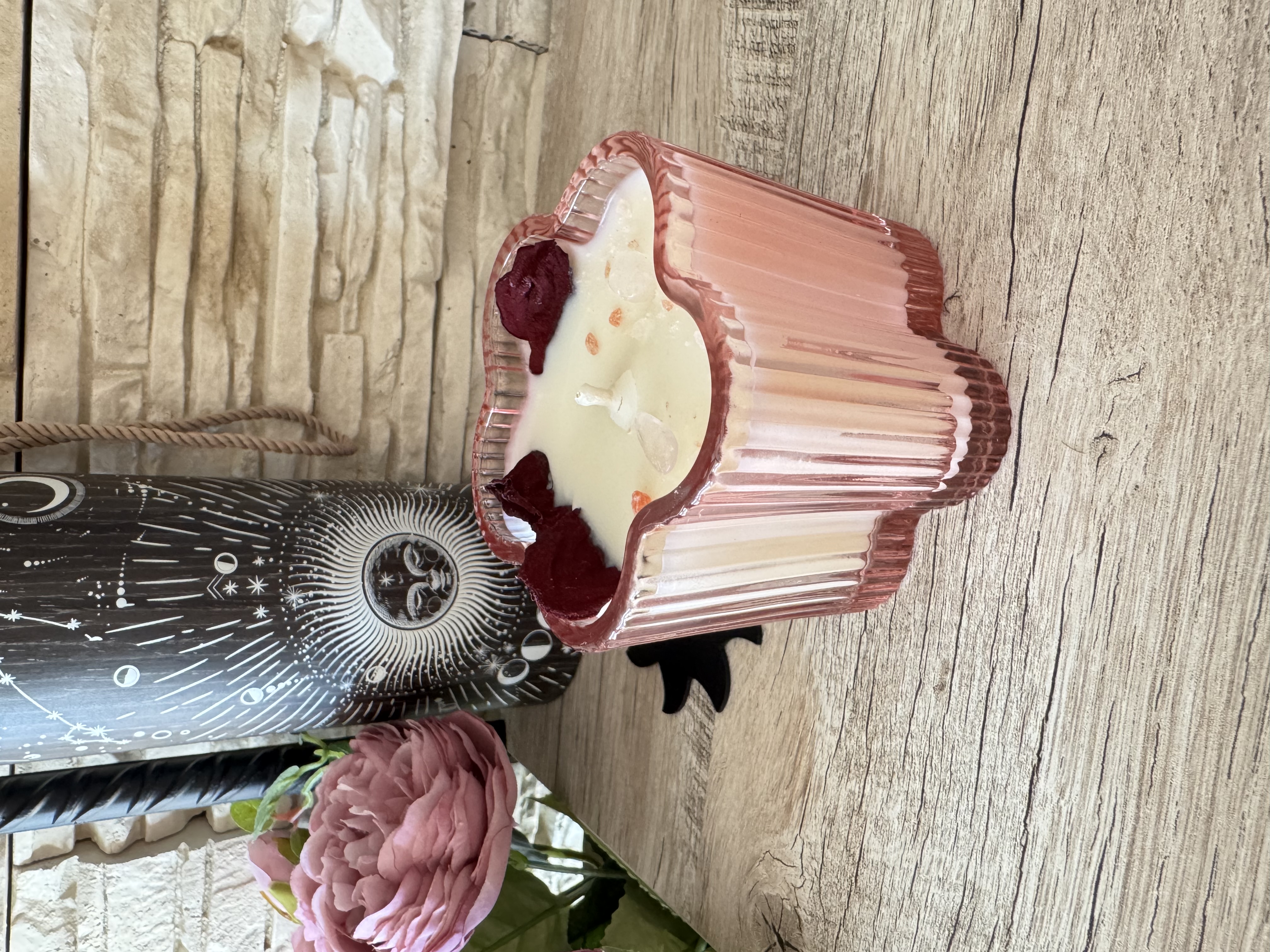 Natūrali sojų vaško žvakė "Žydėjimas"