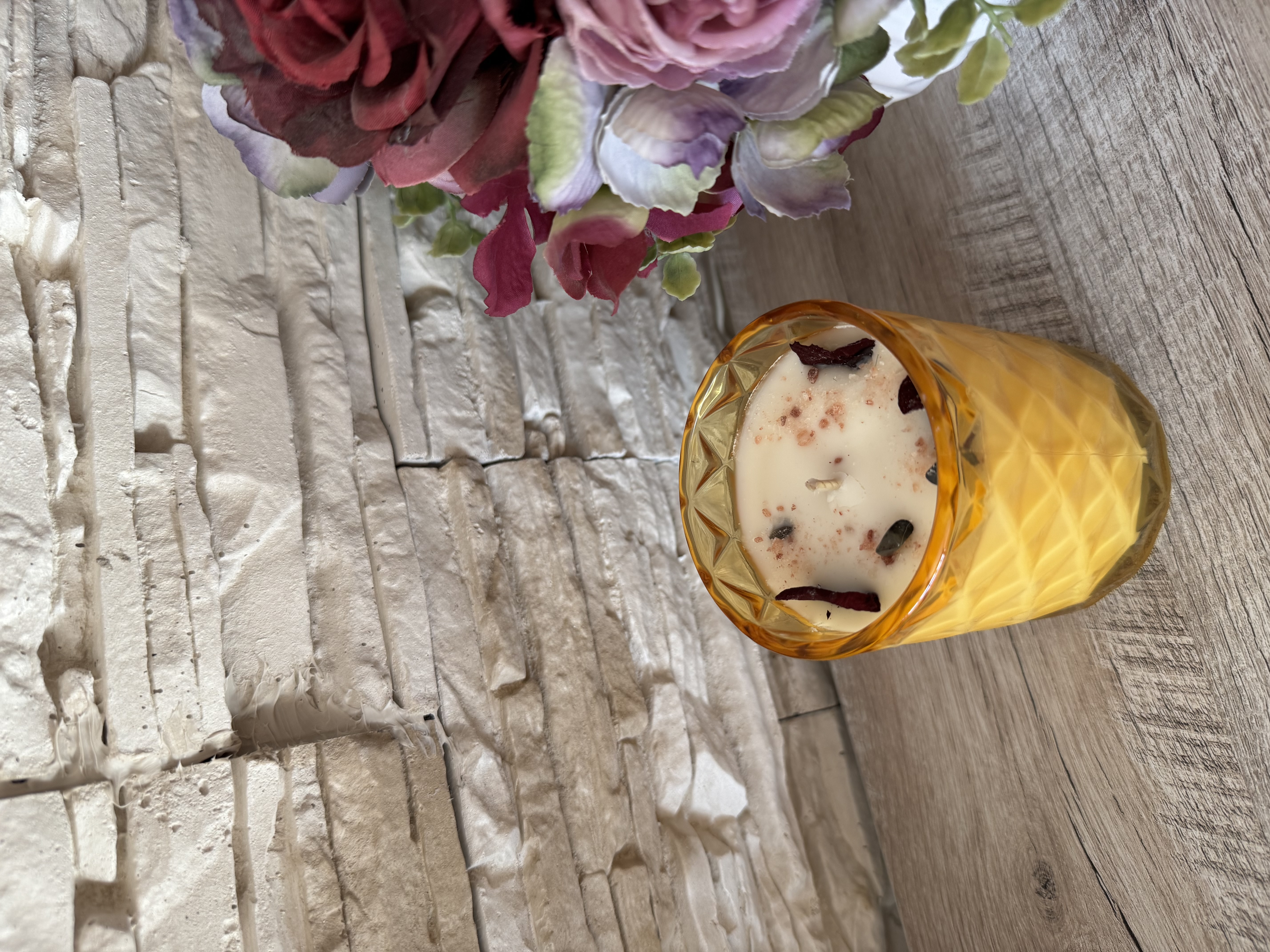 Natūrali sojų vaško žvakė "Spindulys"