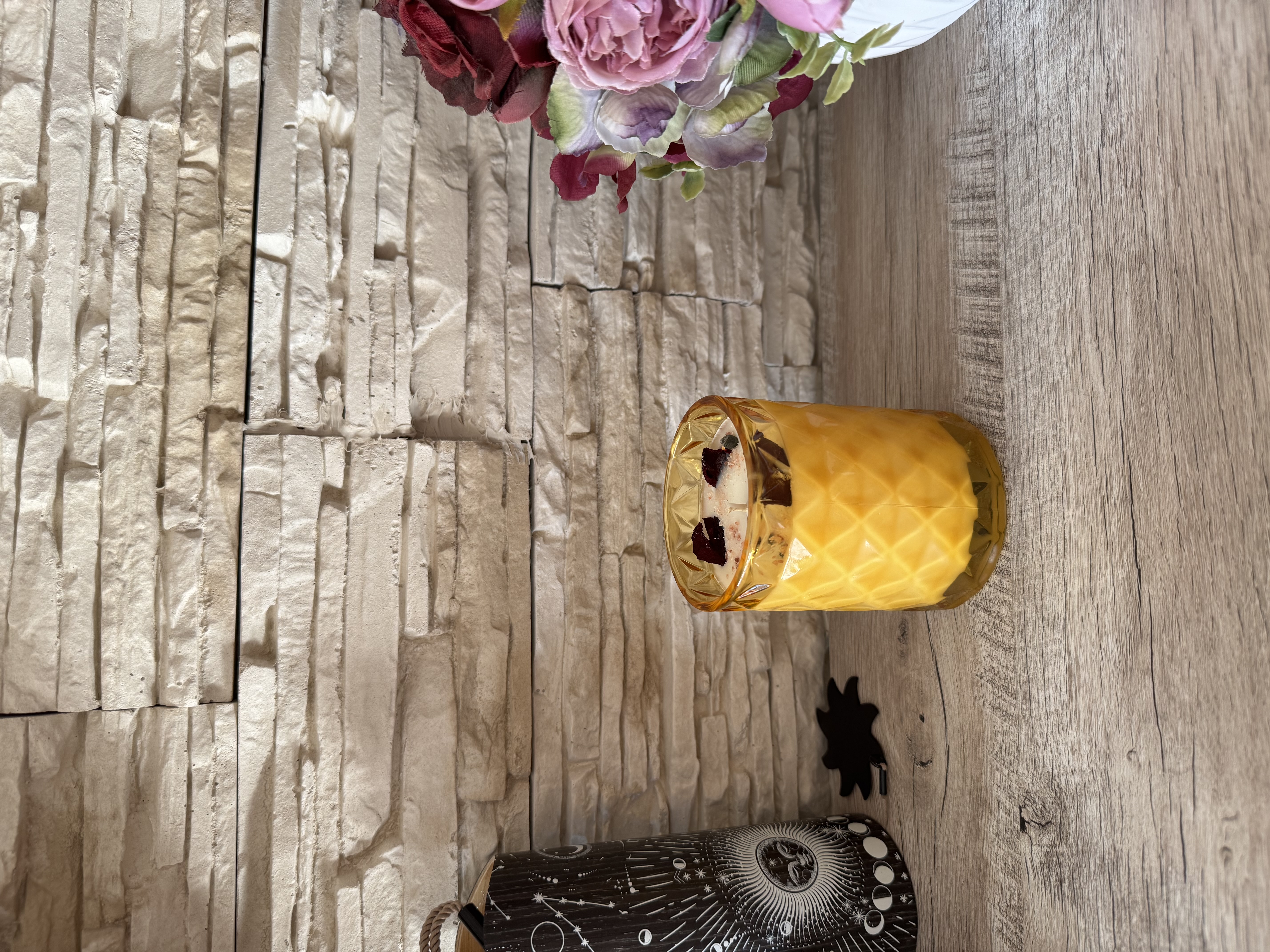 Natūrali sojų vaško žvakė "Spindulys"