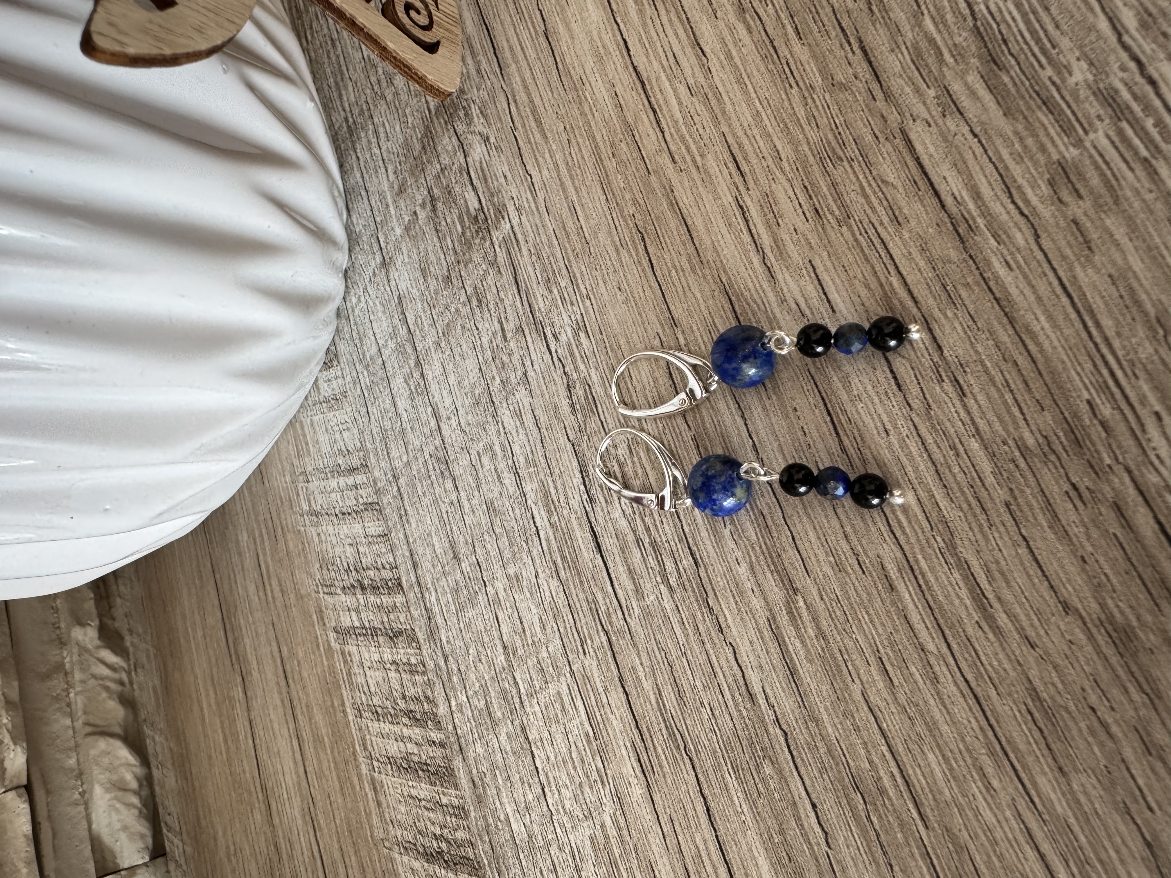 Rankų darbo auskarai "Aiškus matymas" + AFIRMACIJA