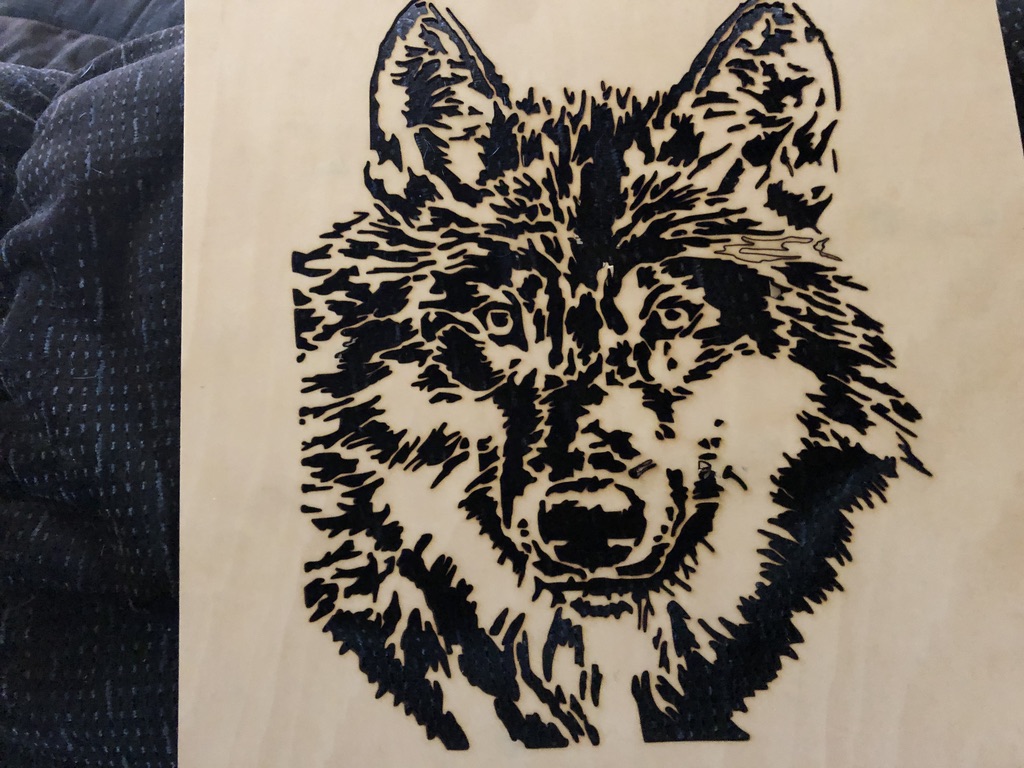 Wolf cutout