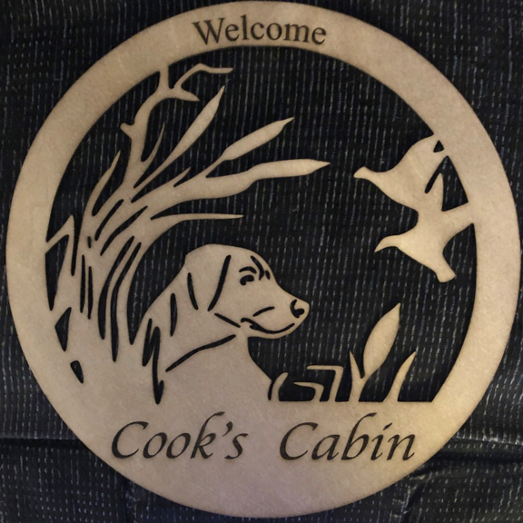 Personalized hunting dog sign