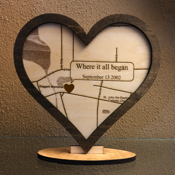 Standing reminder heart