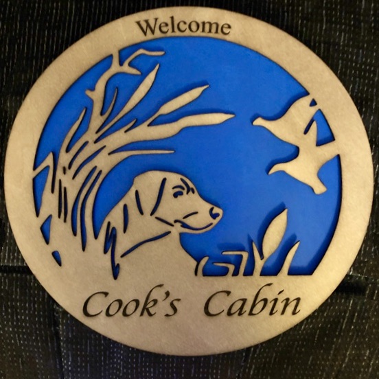 Personalized hunting dog sign