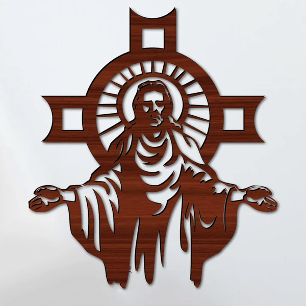 Open arms Jesus cutout