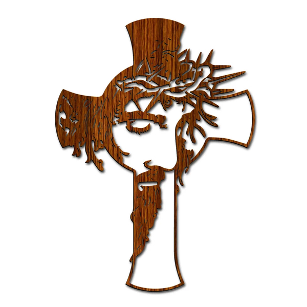 Jesus face cutout