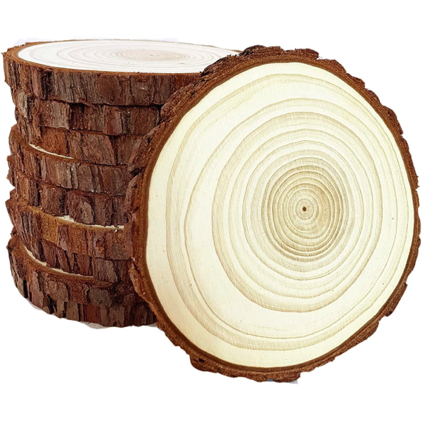 Custom log slice coasters