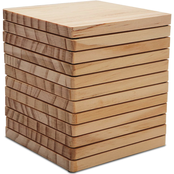Personalized wood coasters