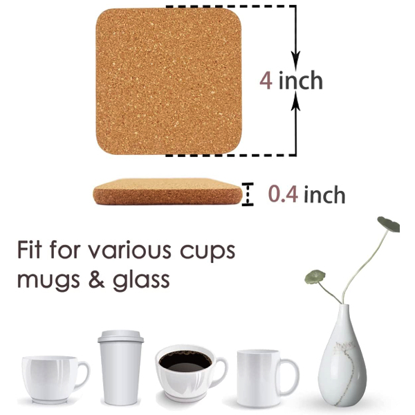 Custom cork coasters